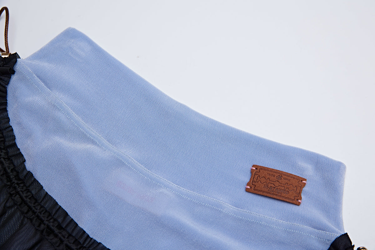 “BASS BABY”Skort Blue by Sultry Virgin