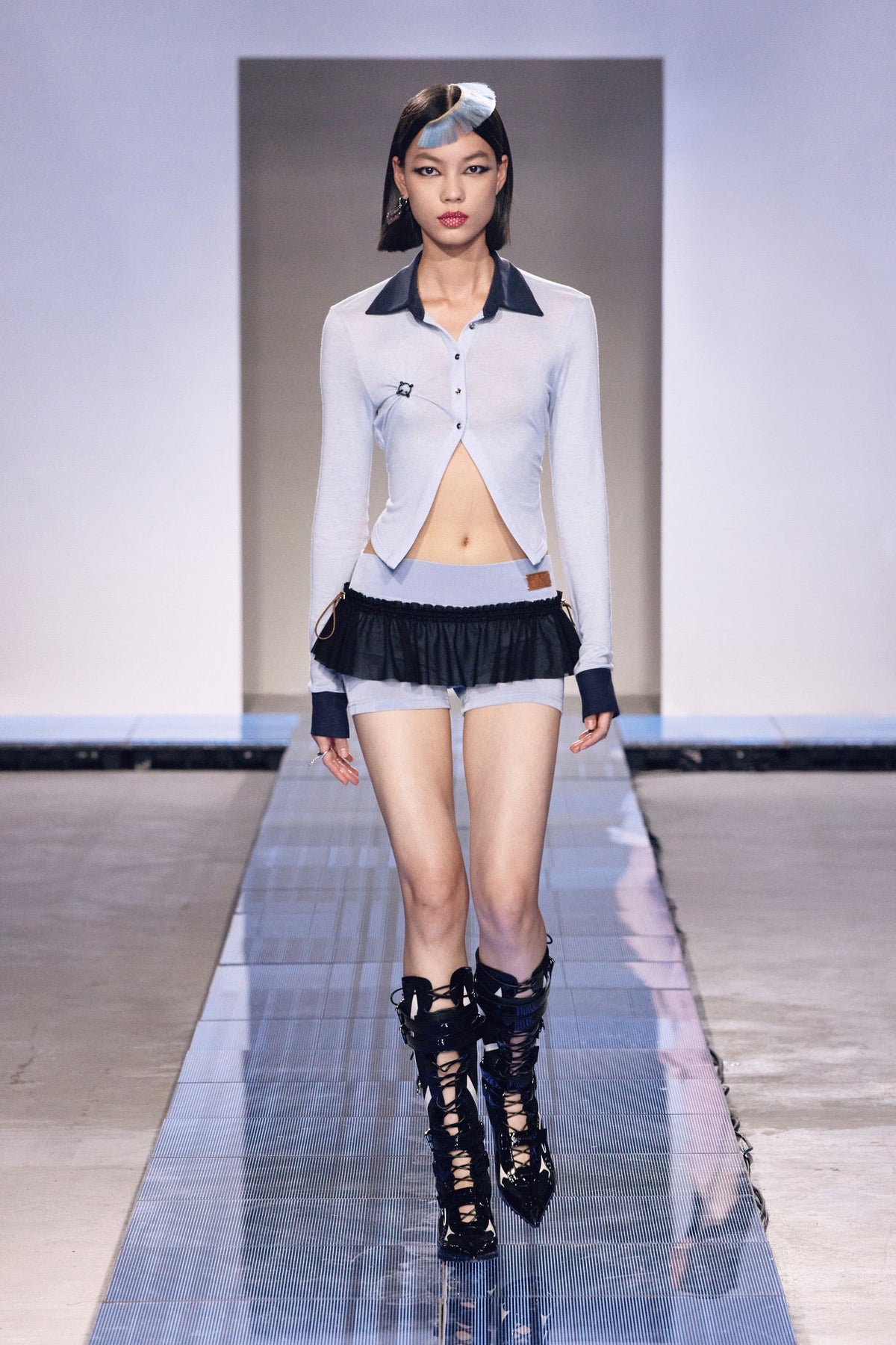 “BASS BABY”Skort Blue by Sultry Virgin