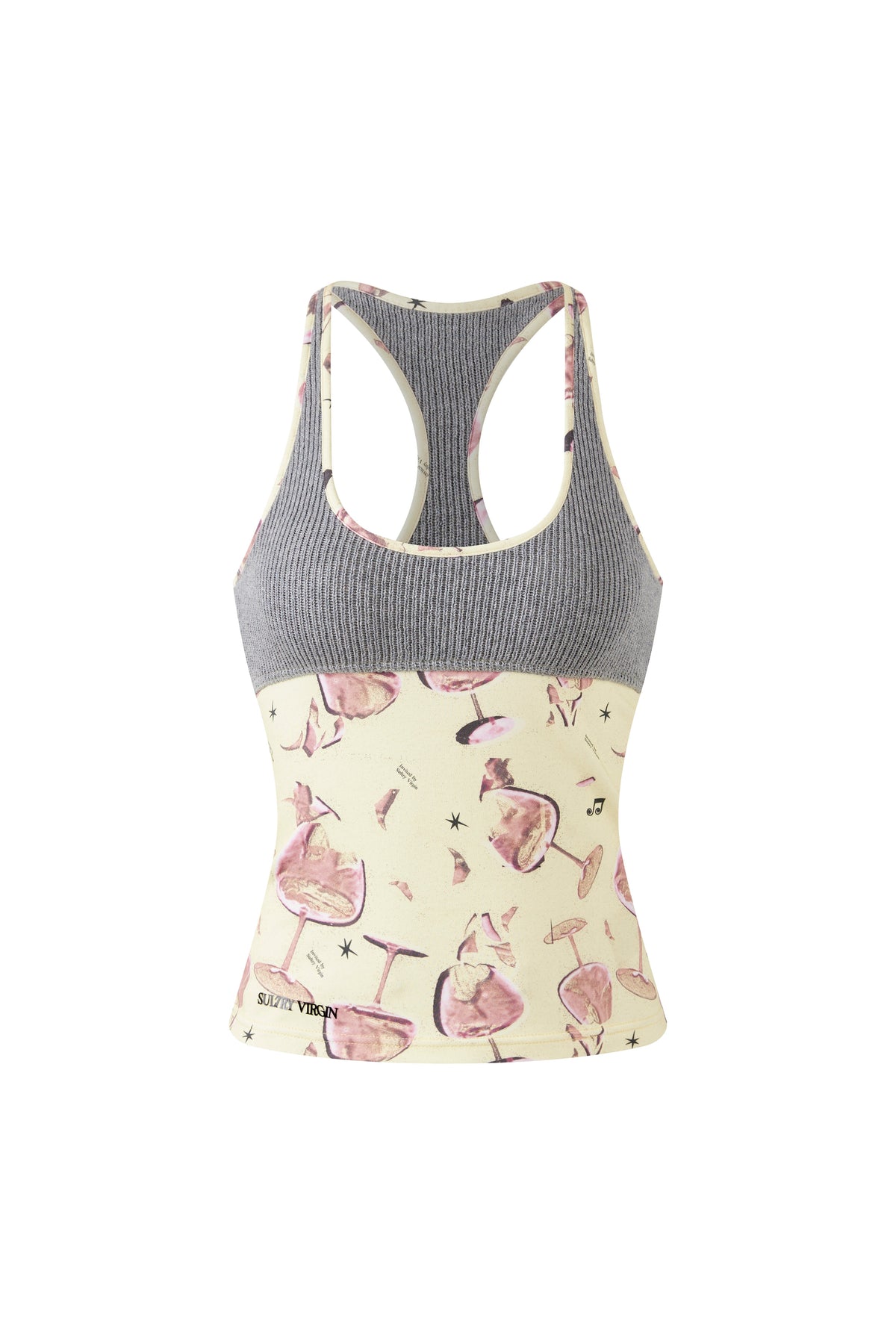 “Appetite”Tank Gray by Sultry Virgin