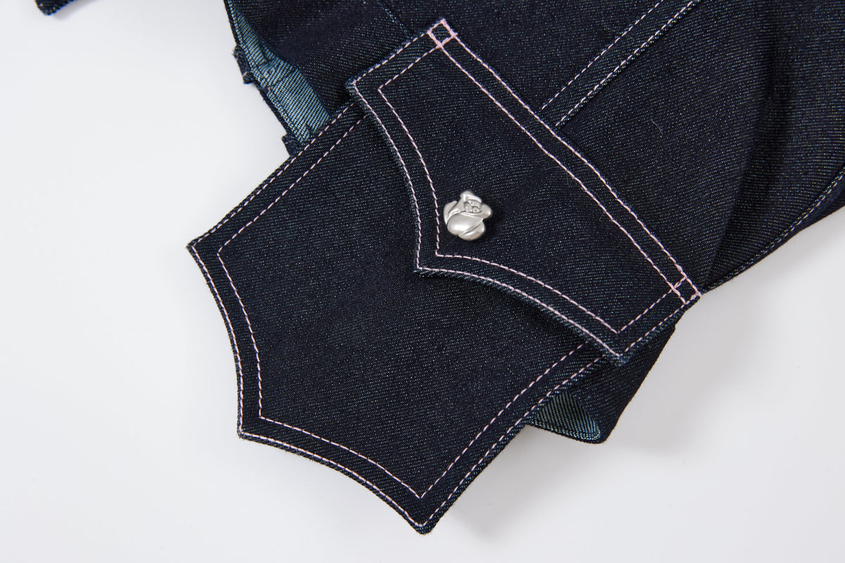 "Guest" Denim Corset by Sultry Virgin