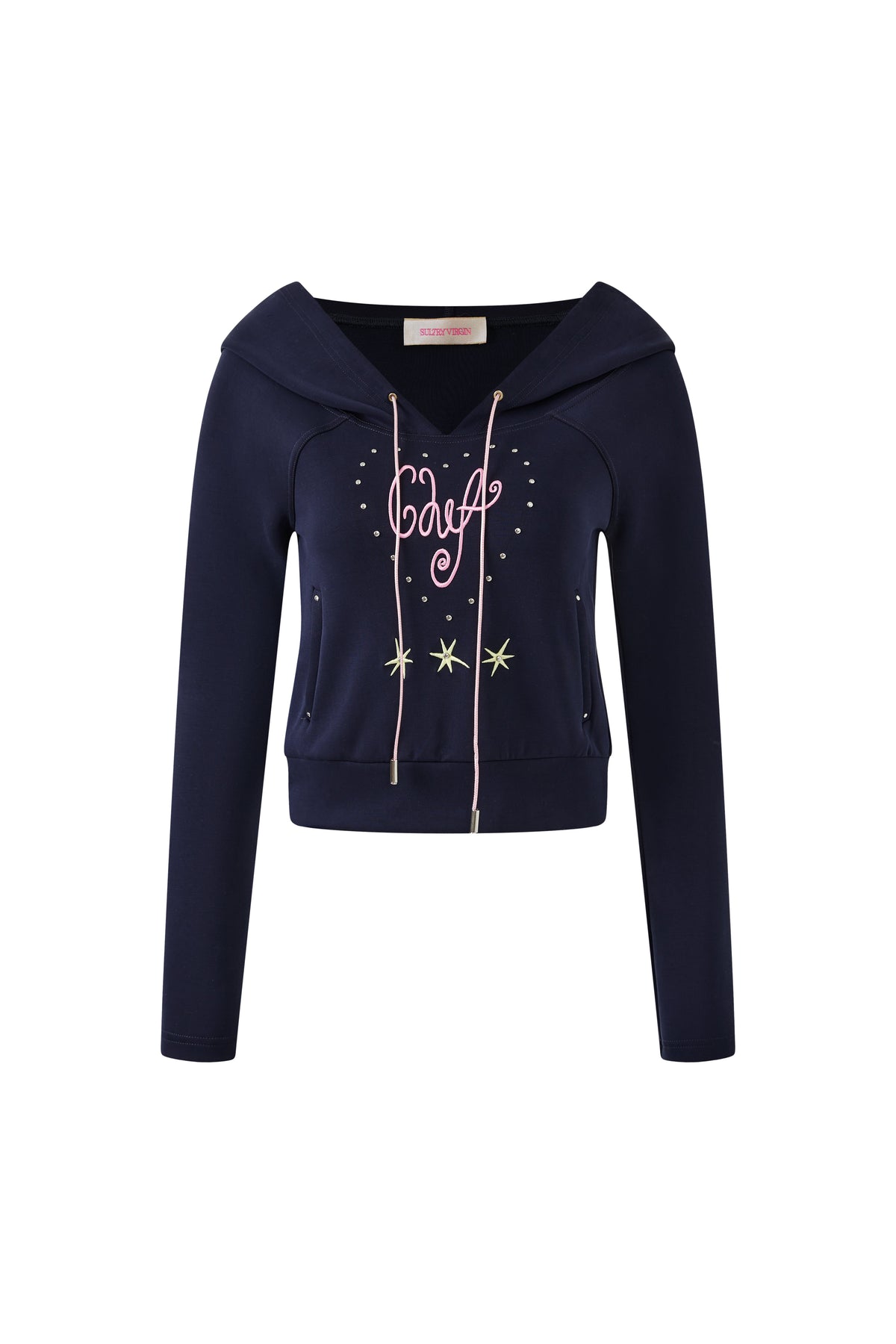 “Petite Faim” Bardot Hoodie by Sultry Virgin