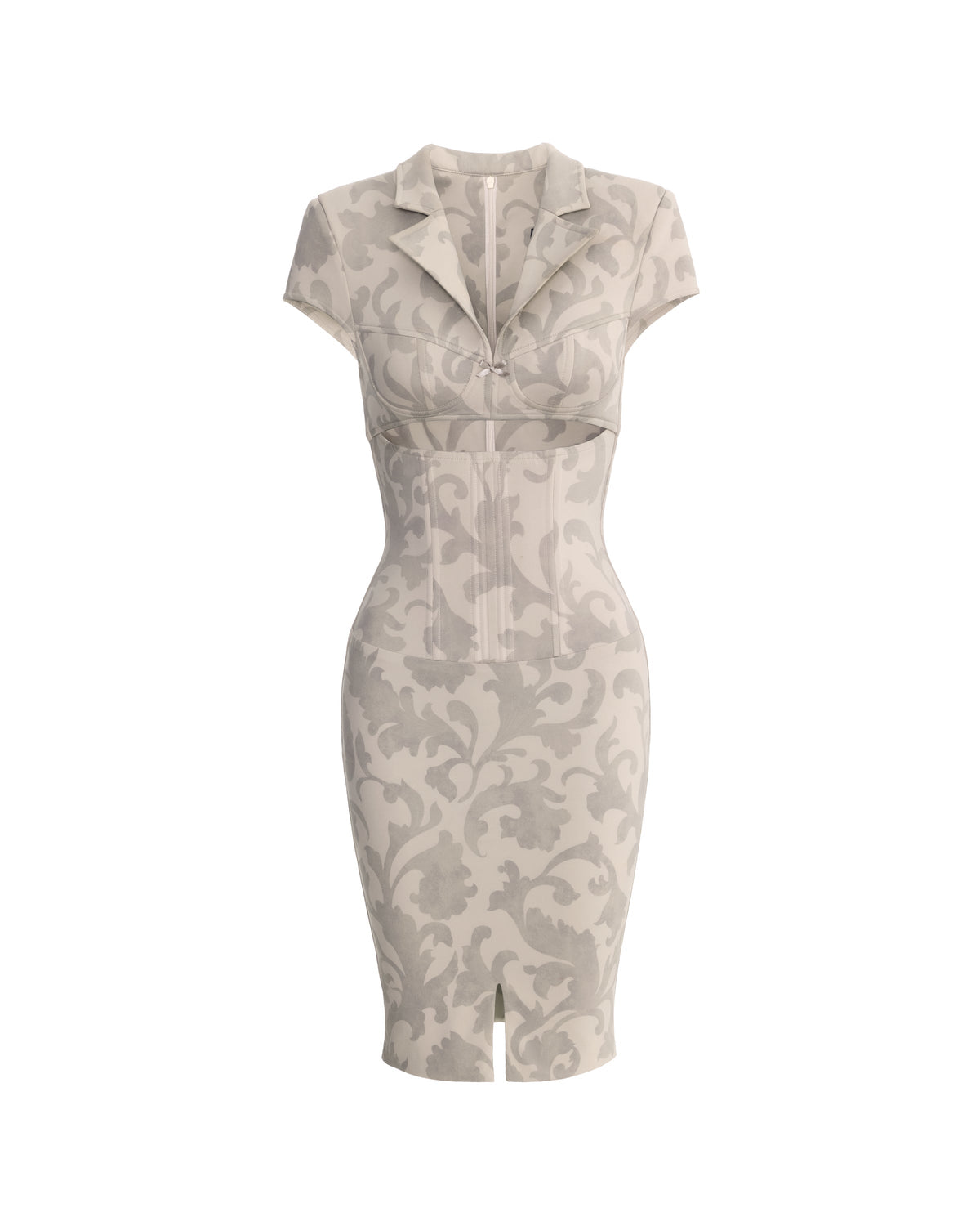 EMILY MIDI DRESS (BEIGE) by BUPBES