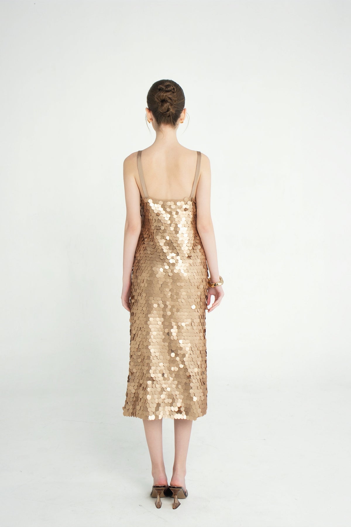 Champagne Glow Dress by Emchic