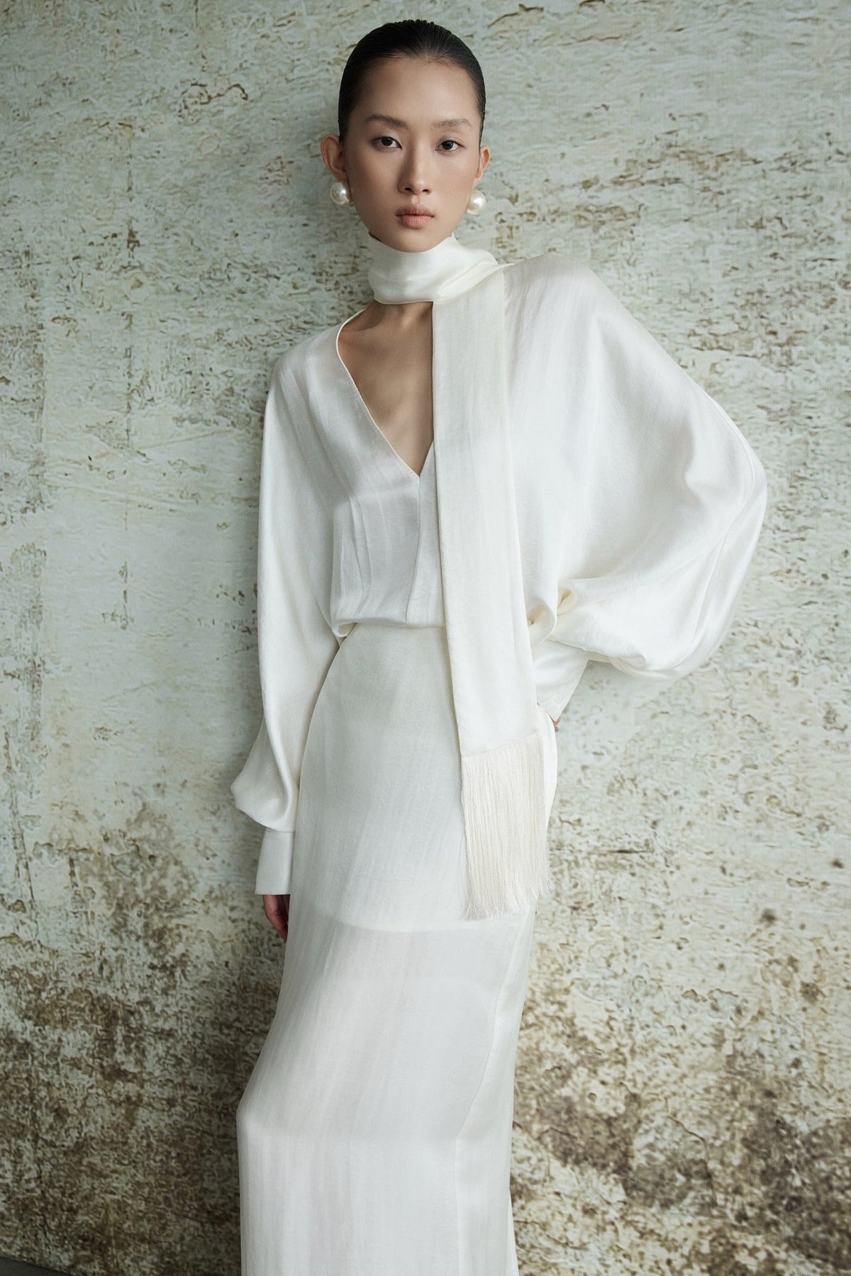 PHẠM Silk Skirt by HUONG Boutique