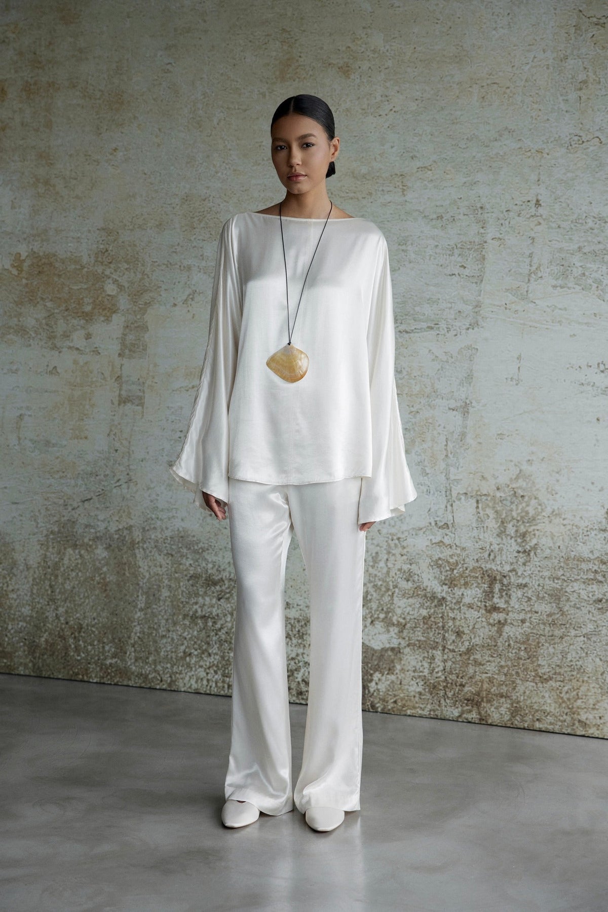 BÁCH Silk Blouse by HUONG Boutique