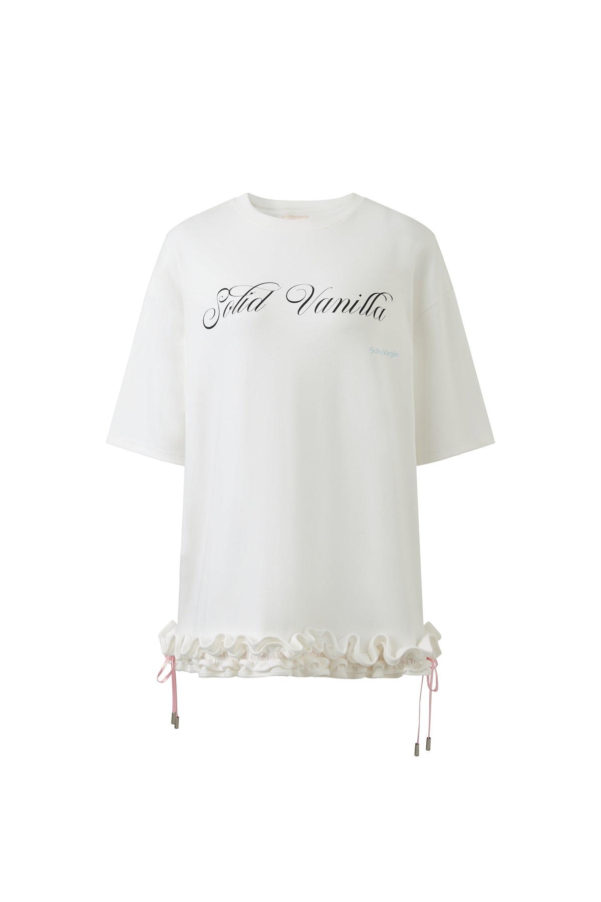 "SV Alphabet- Solid Vanilla" Tee by Sultry Virgin