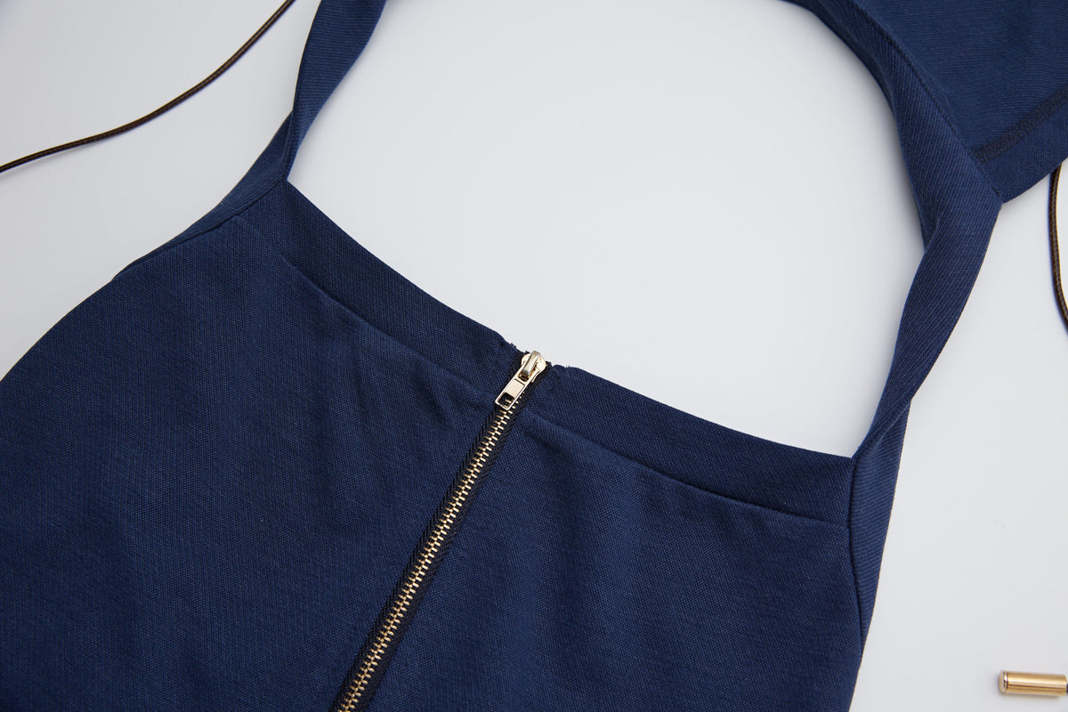 “Puff”Hoodie Top Denim by Sultry Virgin