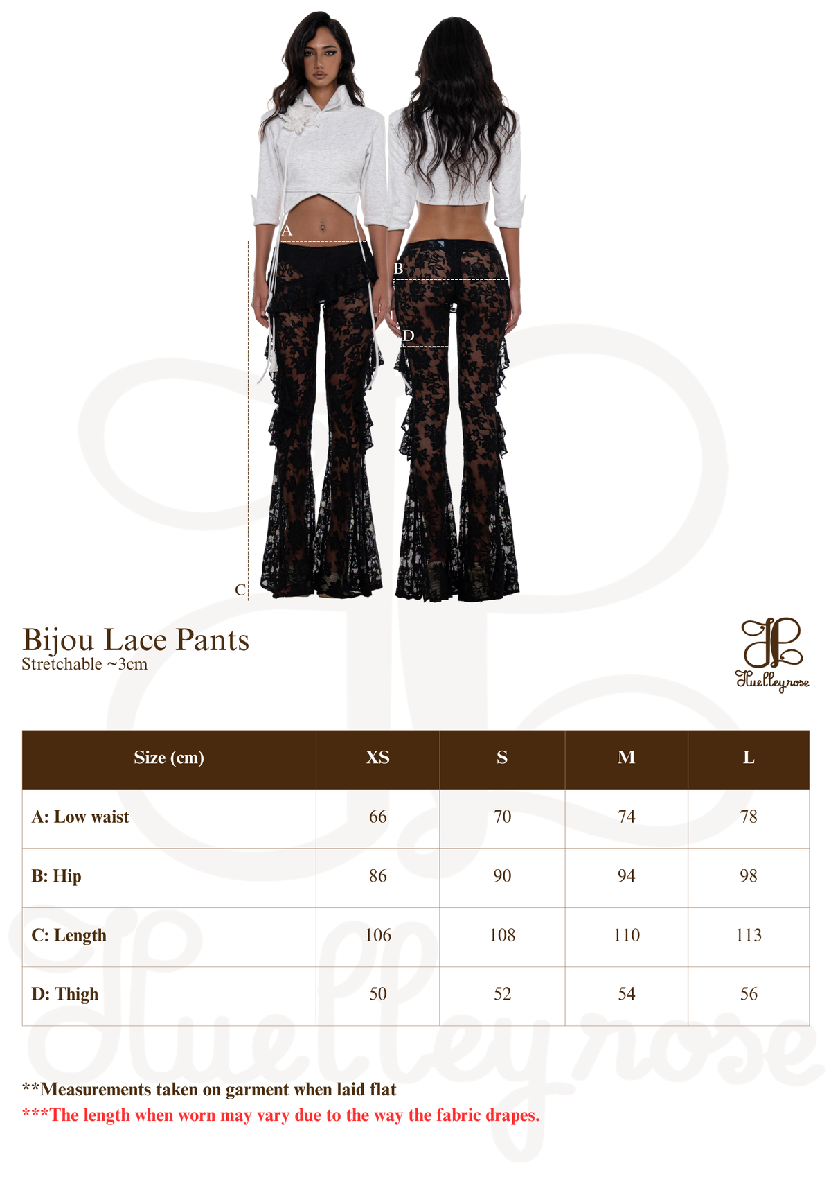 Bijou Lace Pants by Huelleyrose
