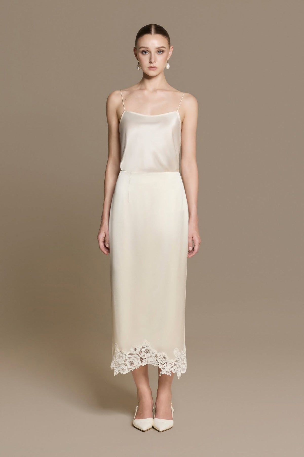 Velour Silk Skirt by HUONG Boutique