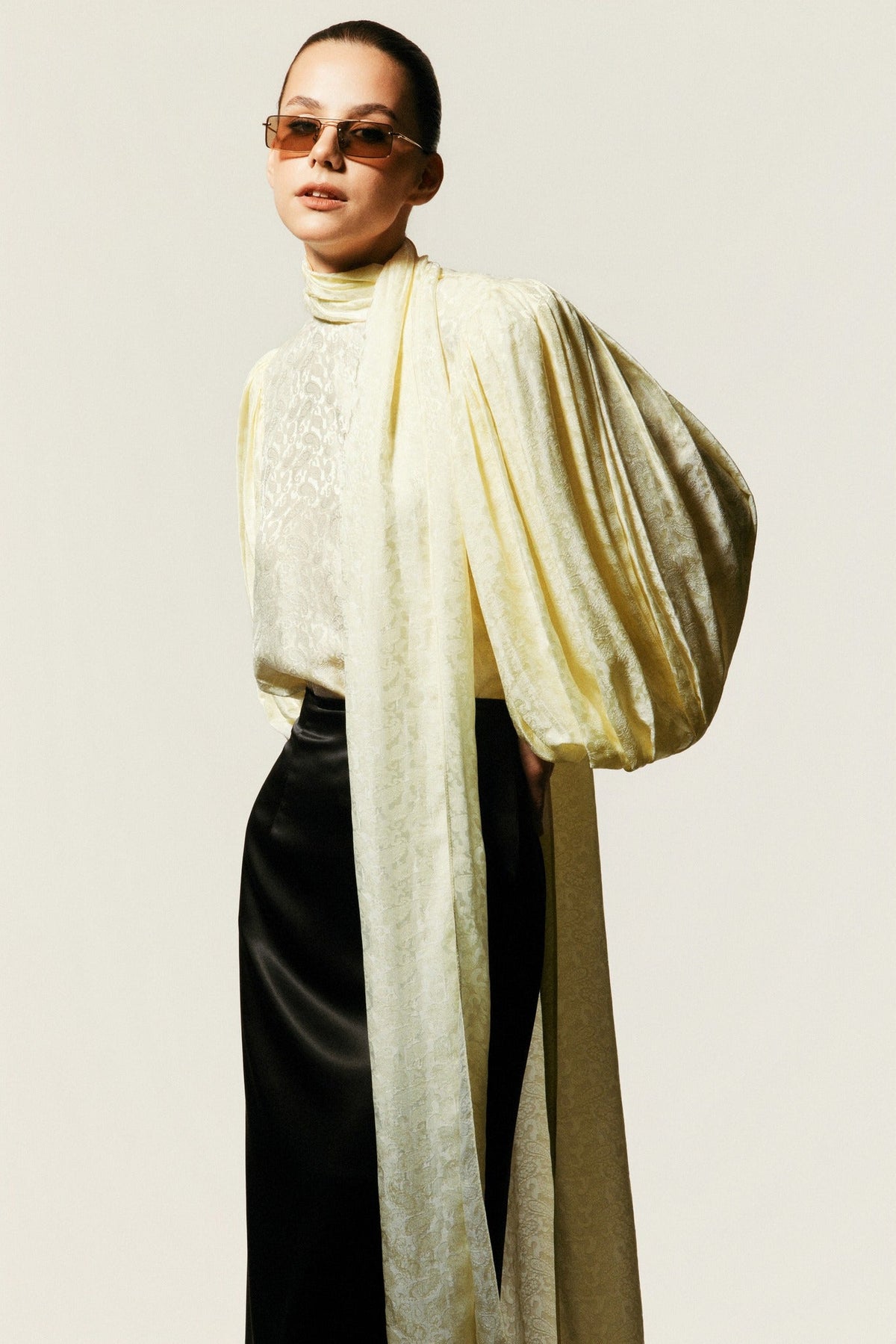 Riviera Silk Blouse by HUONG Boutique