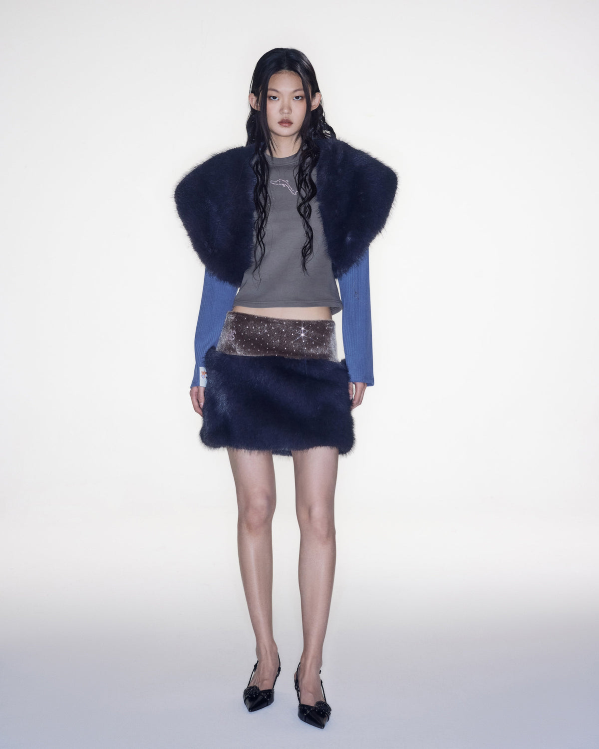 "Lucy" Shrug Denim Blue by Sultry Virgin