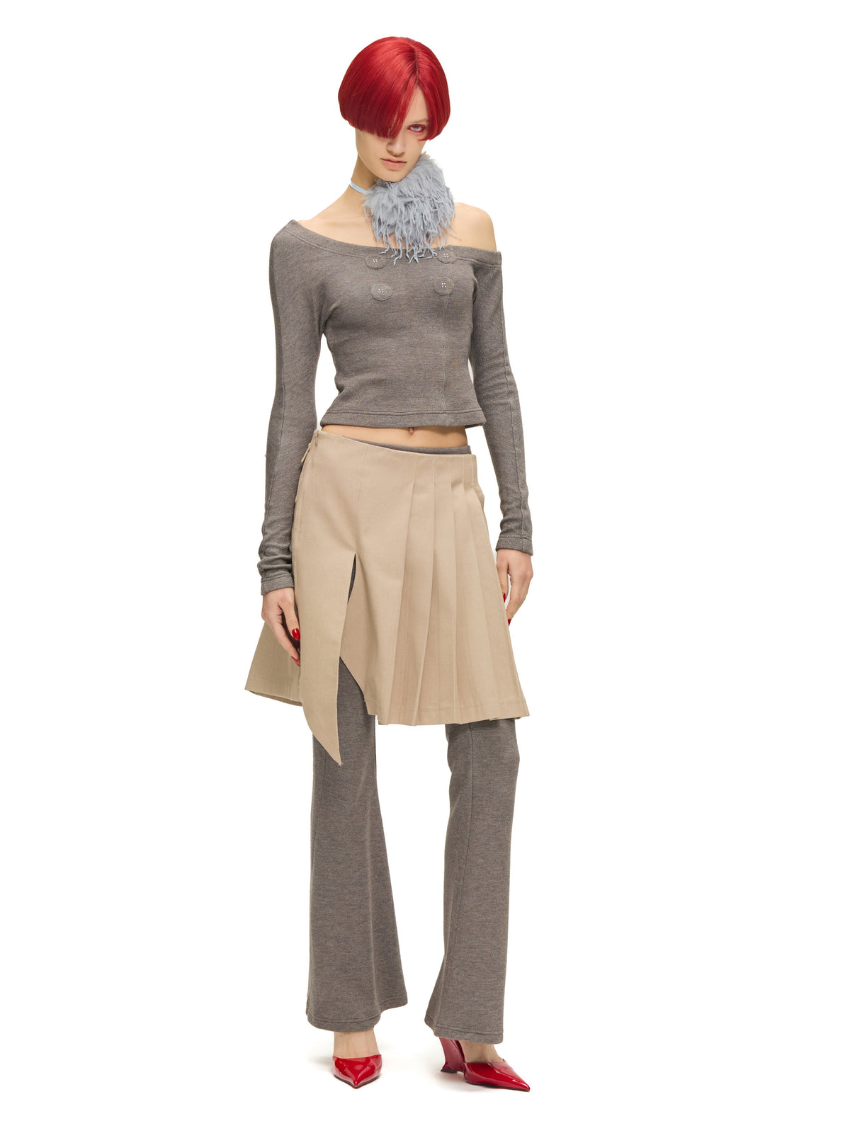“Chef” Pleated Skirt by Sultry Virgin