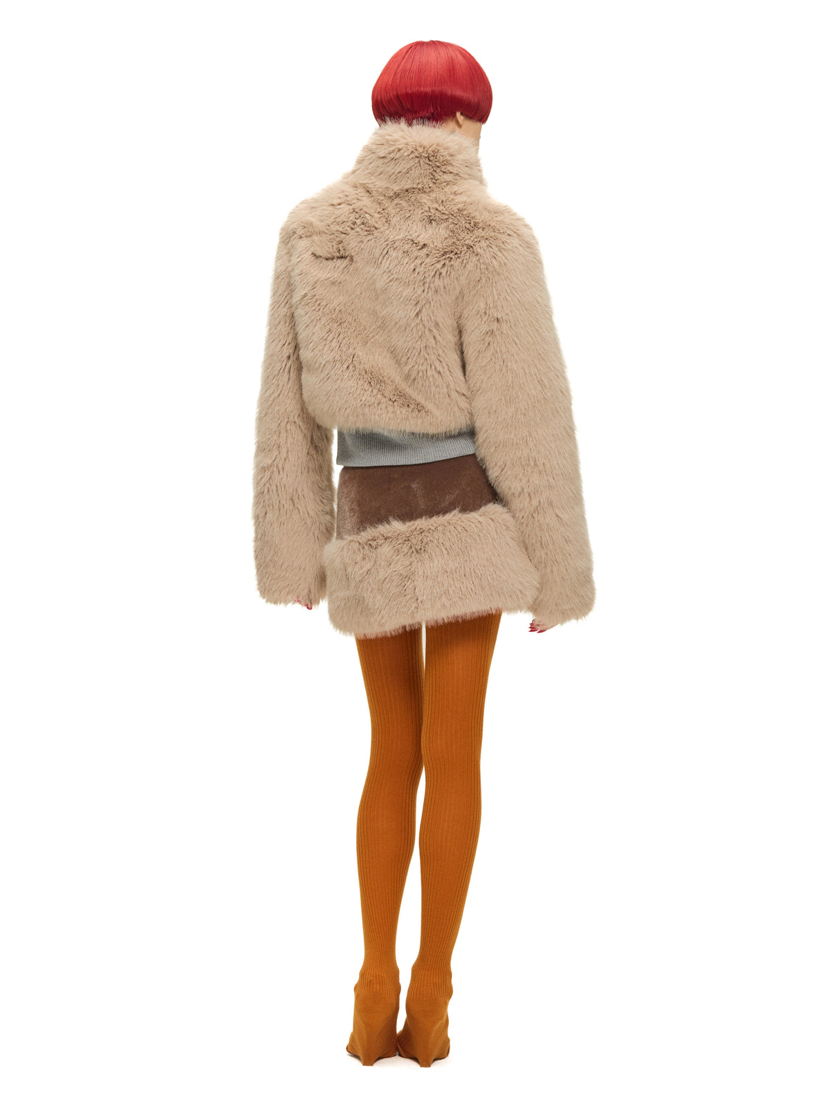 "Guest" Faux Fur Skirt by Sultry Virgin