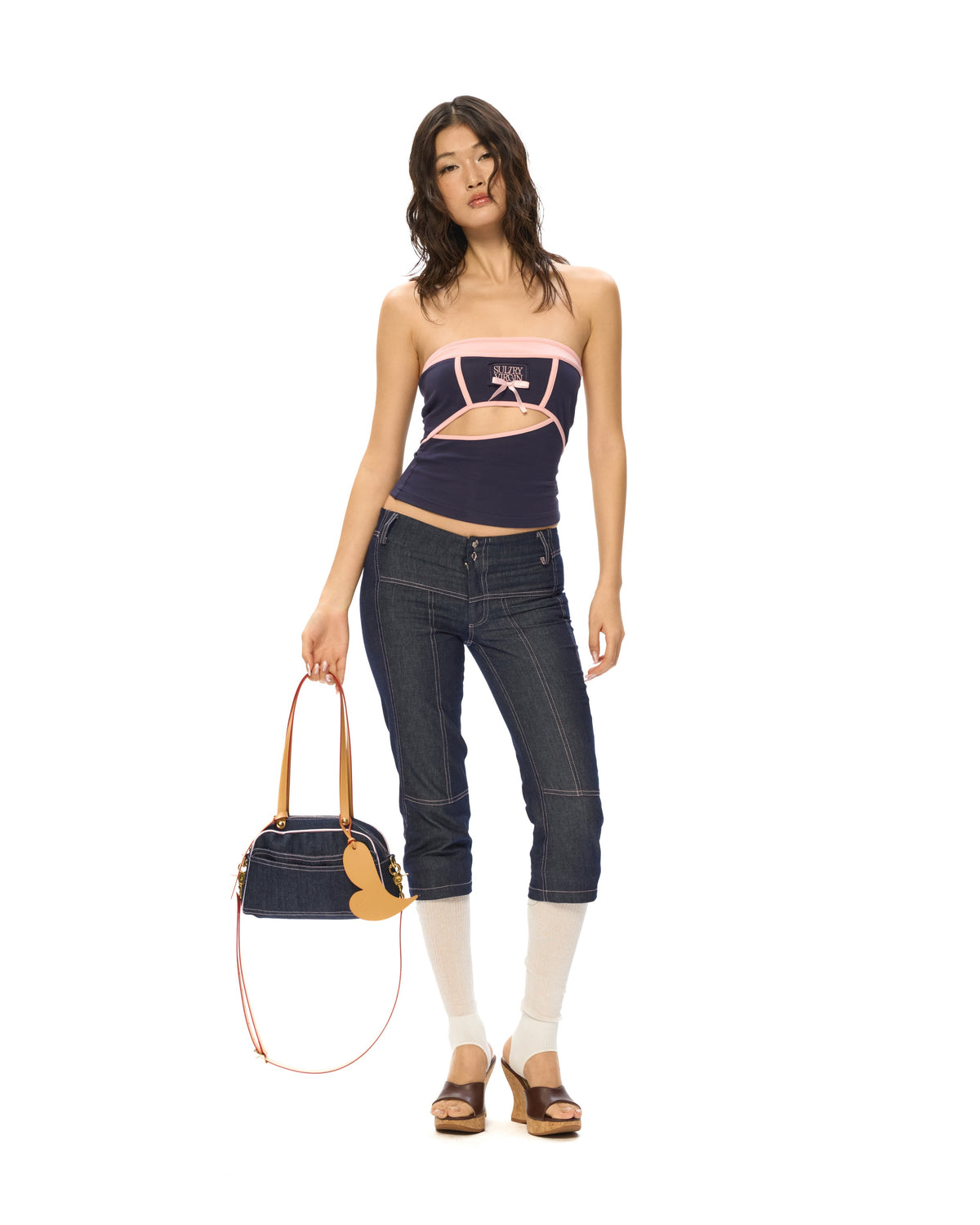 "Hollowed Orbit" Tube Navy by Sultry Virgin