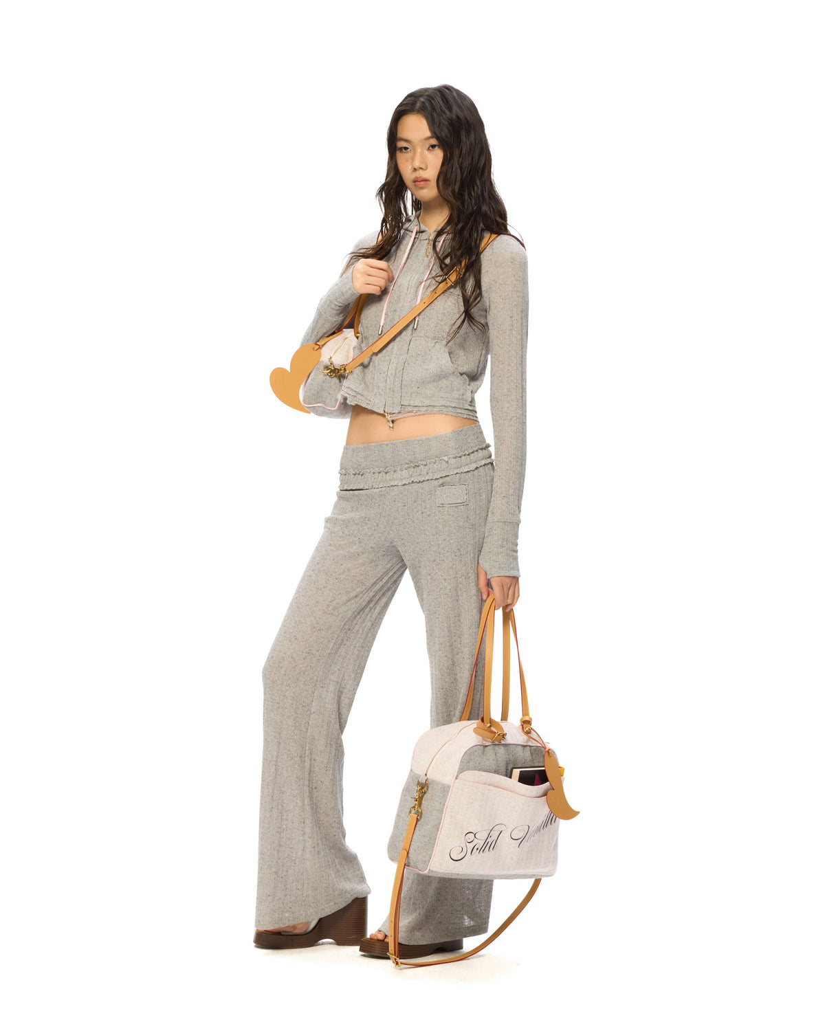 "Lenina" Zip Hoodie Gray by Sultry Virgin