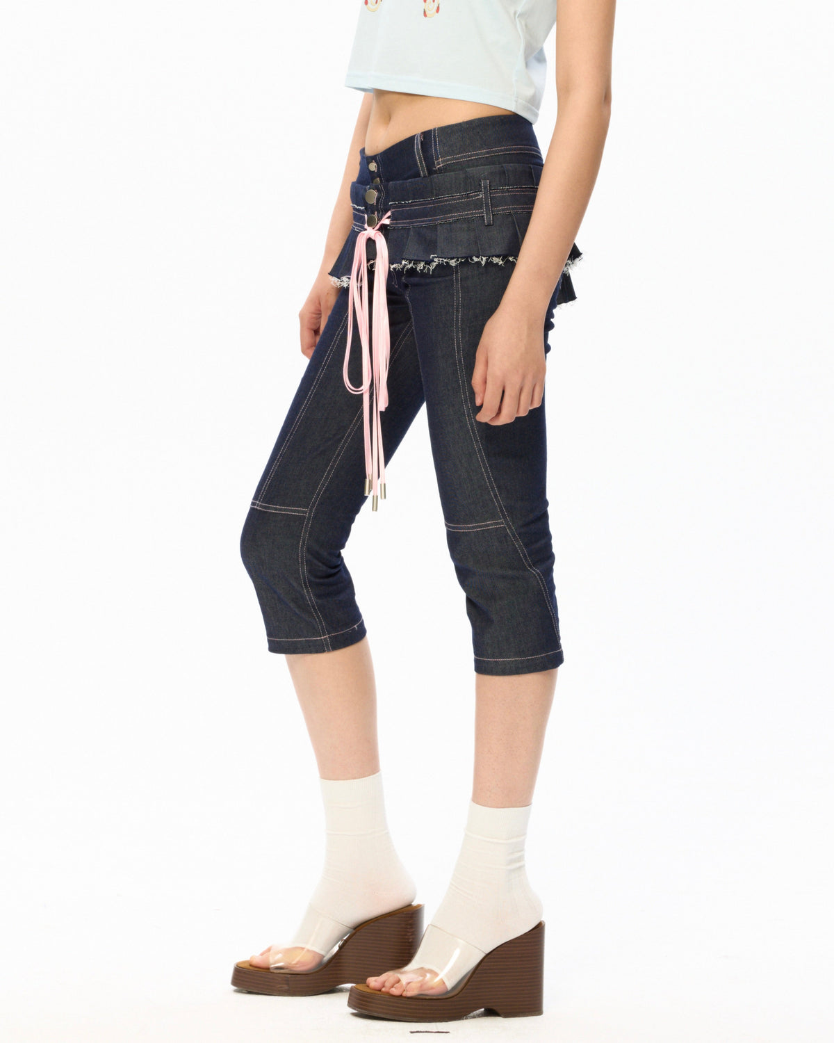 "Virgin Denim" Skirt Belt by Sultry Virgin