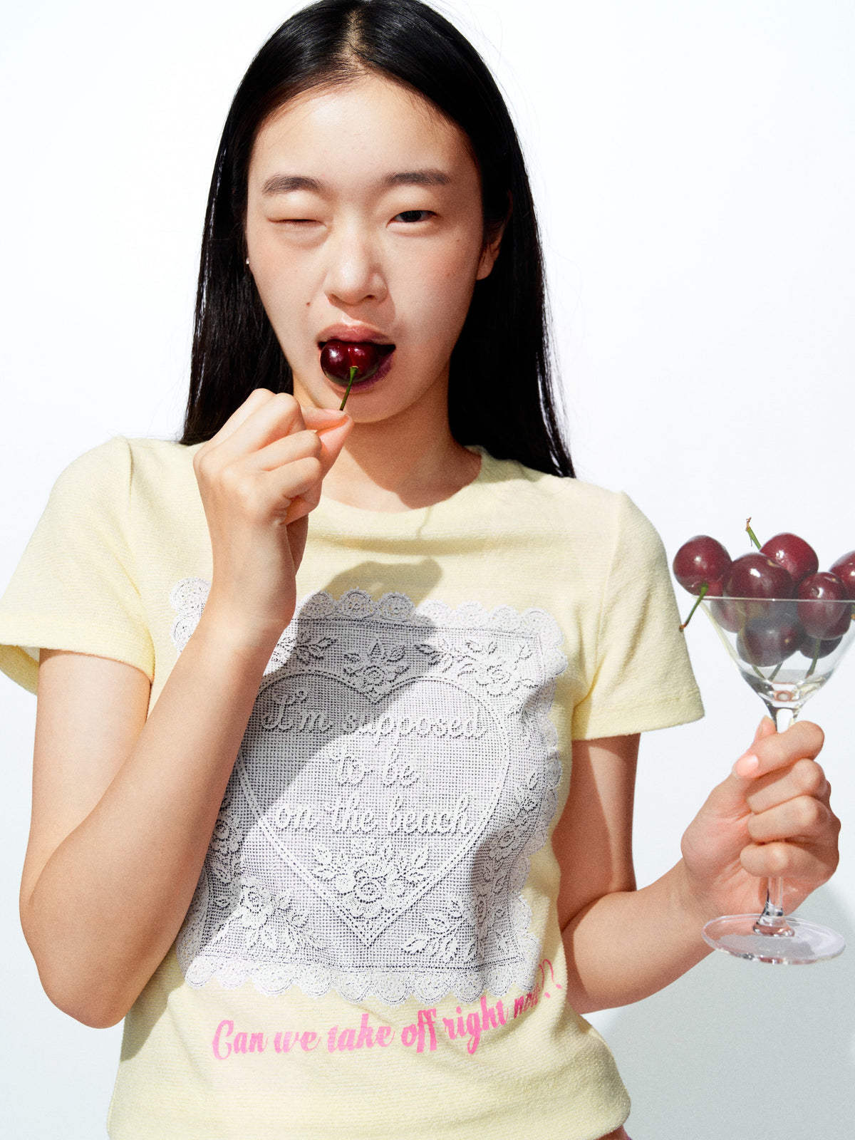 "BEACH PLEASE" Terry Tee by Sultry Virgin