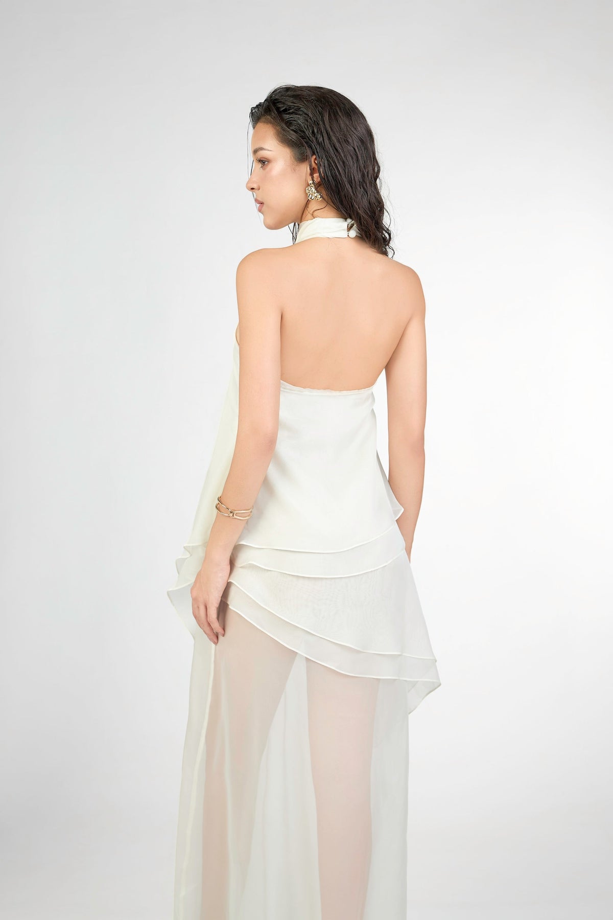 Holi Sunset Dress - White by Emchic