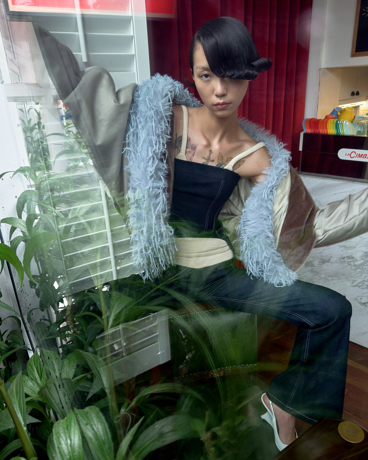 "Guest" Denim Corset by Sultry Virgin