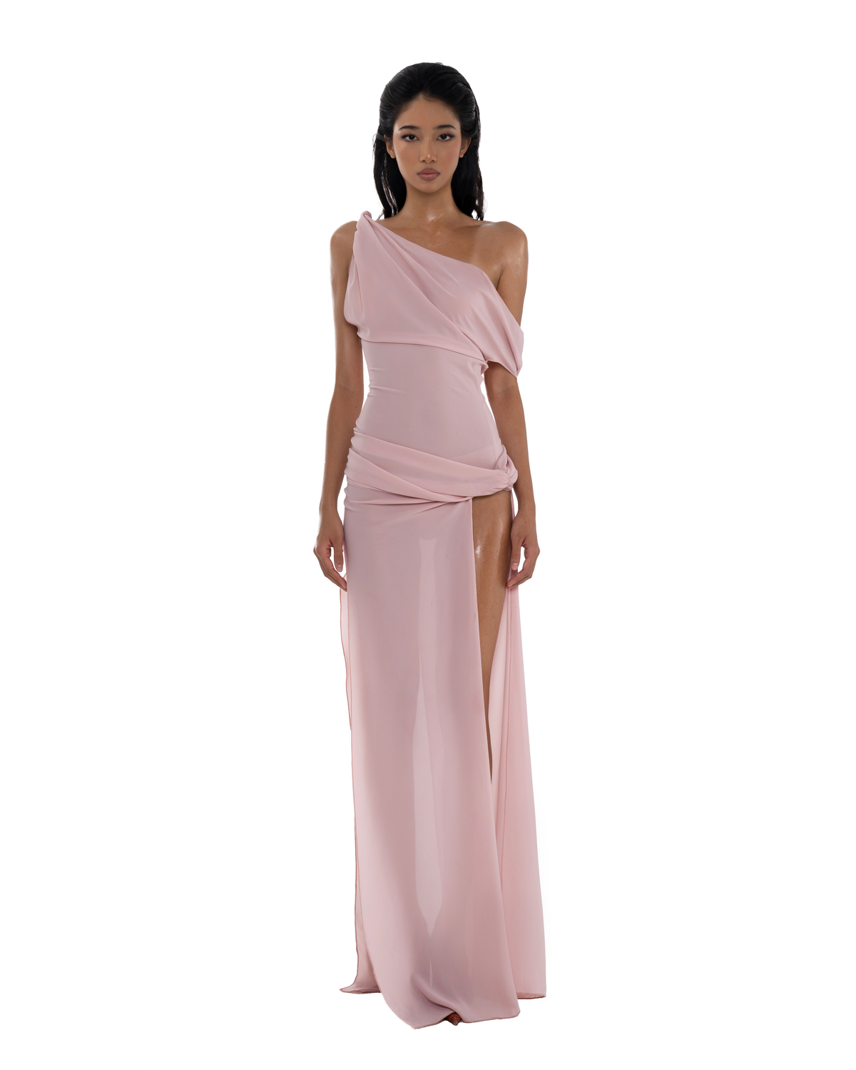 Natalie Dress - Light Pink by Huelleyrose