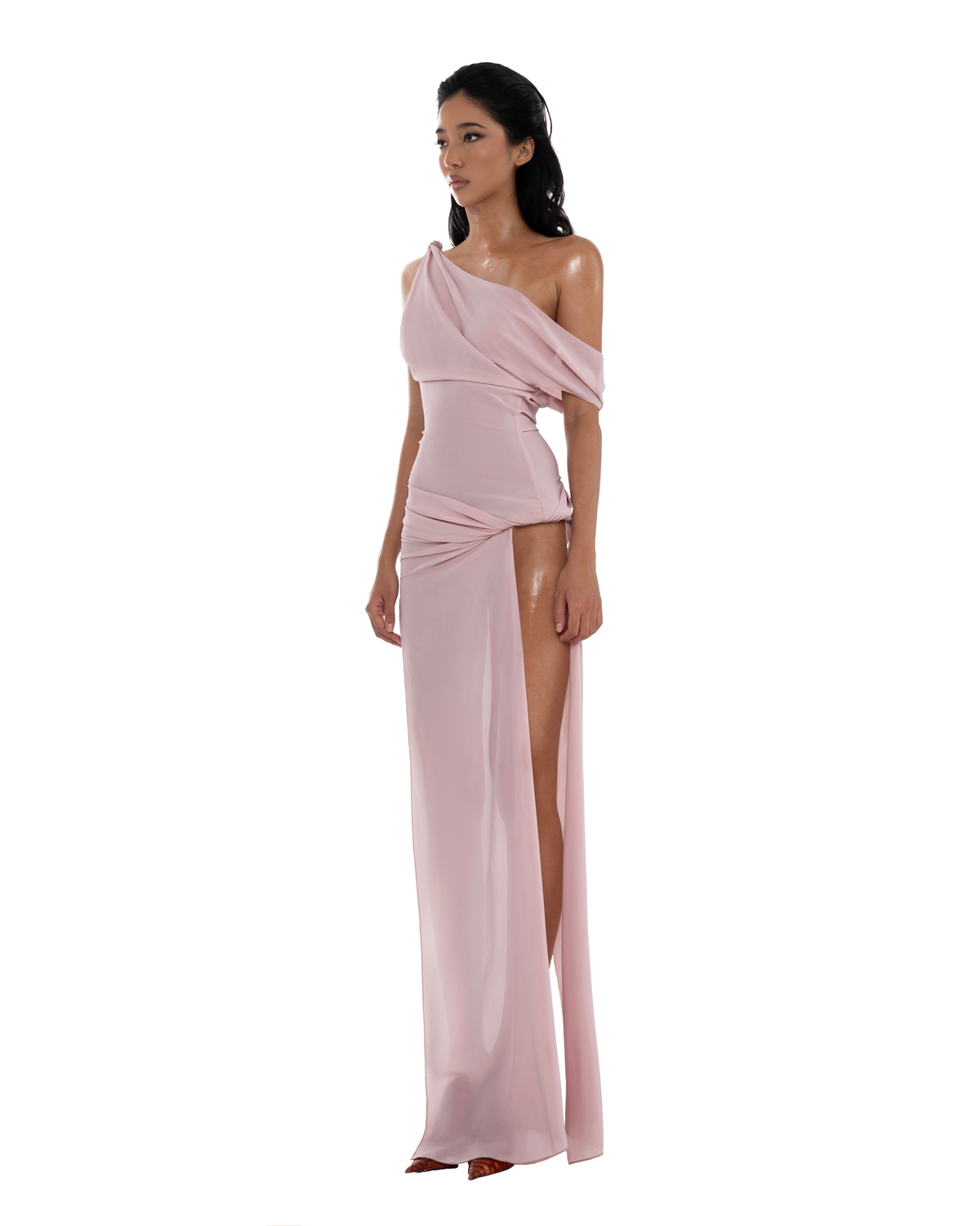 Natalie Dress - Light Pink by Huelleyrose