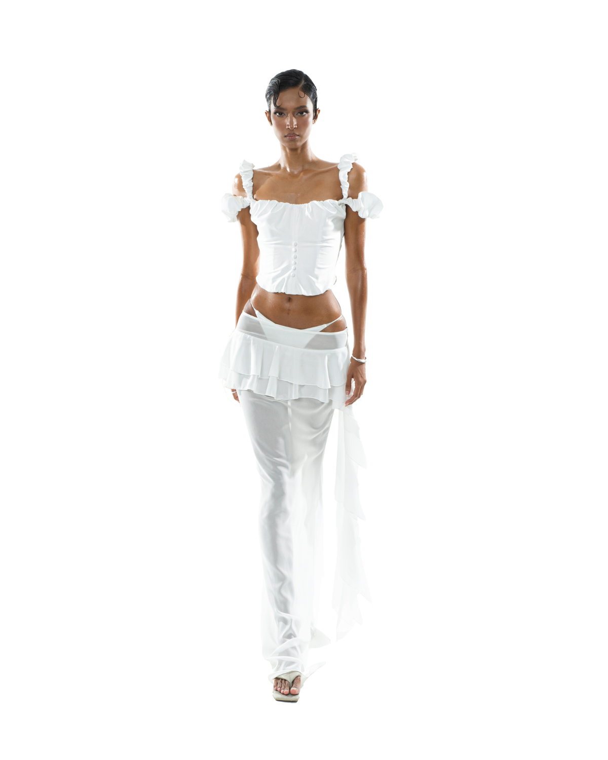 Mai Skirt - White by Huelleyrose