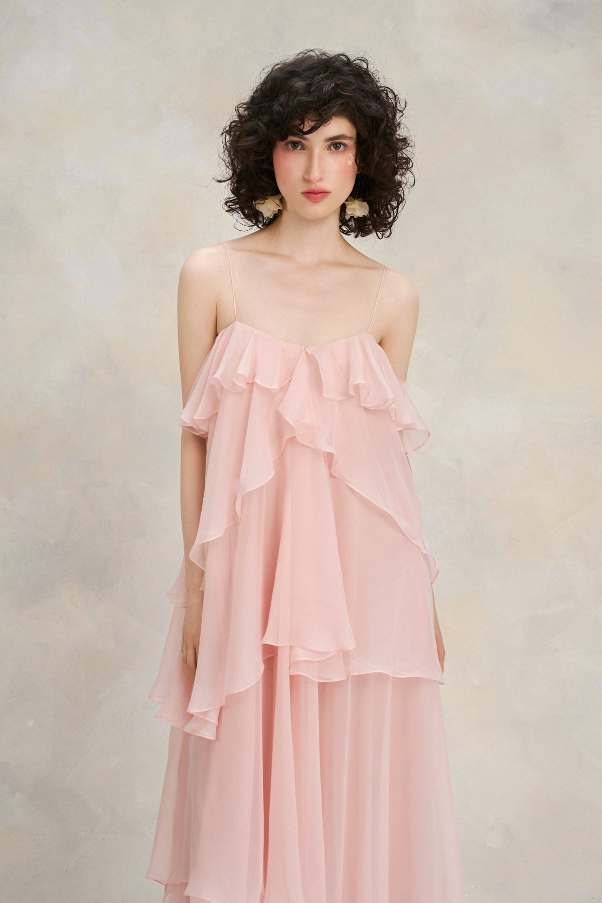 Rose Flounce Dress by Emchic