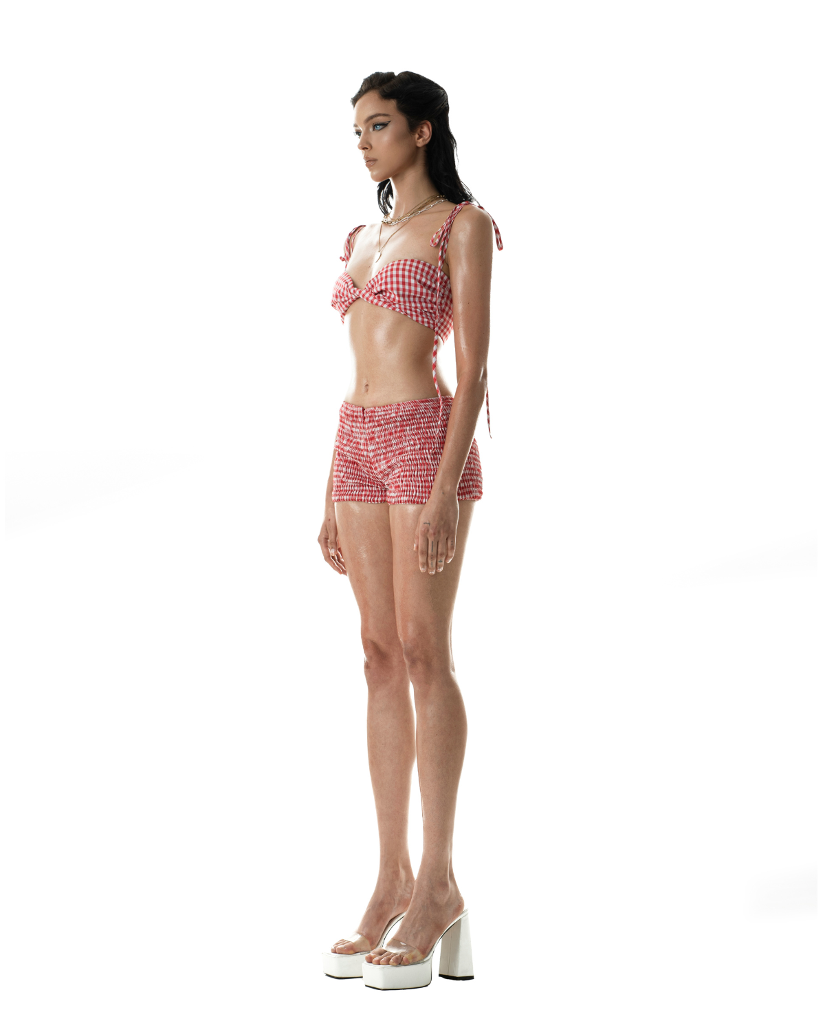 Bianca Shirred Shorts by Huelleyrose