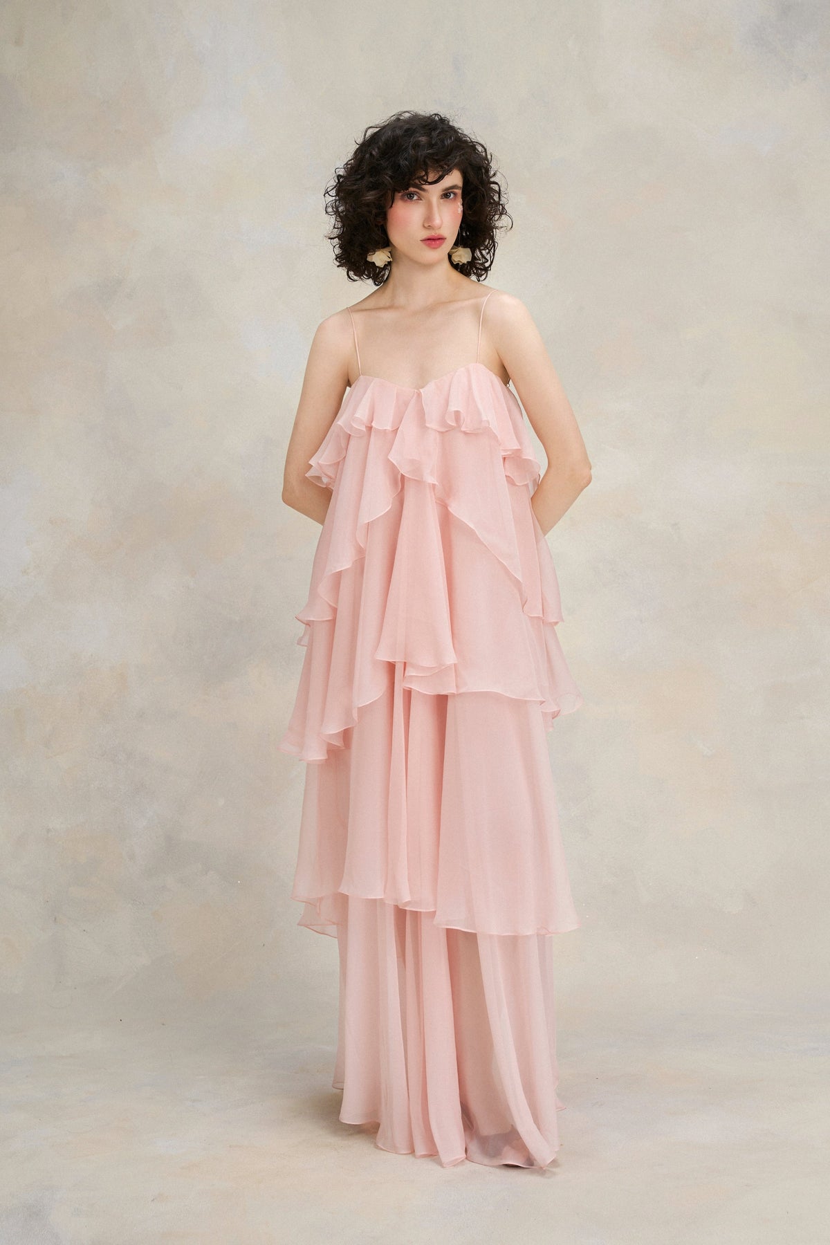 Rose Flounce Dress by Emchic