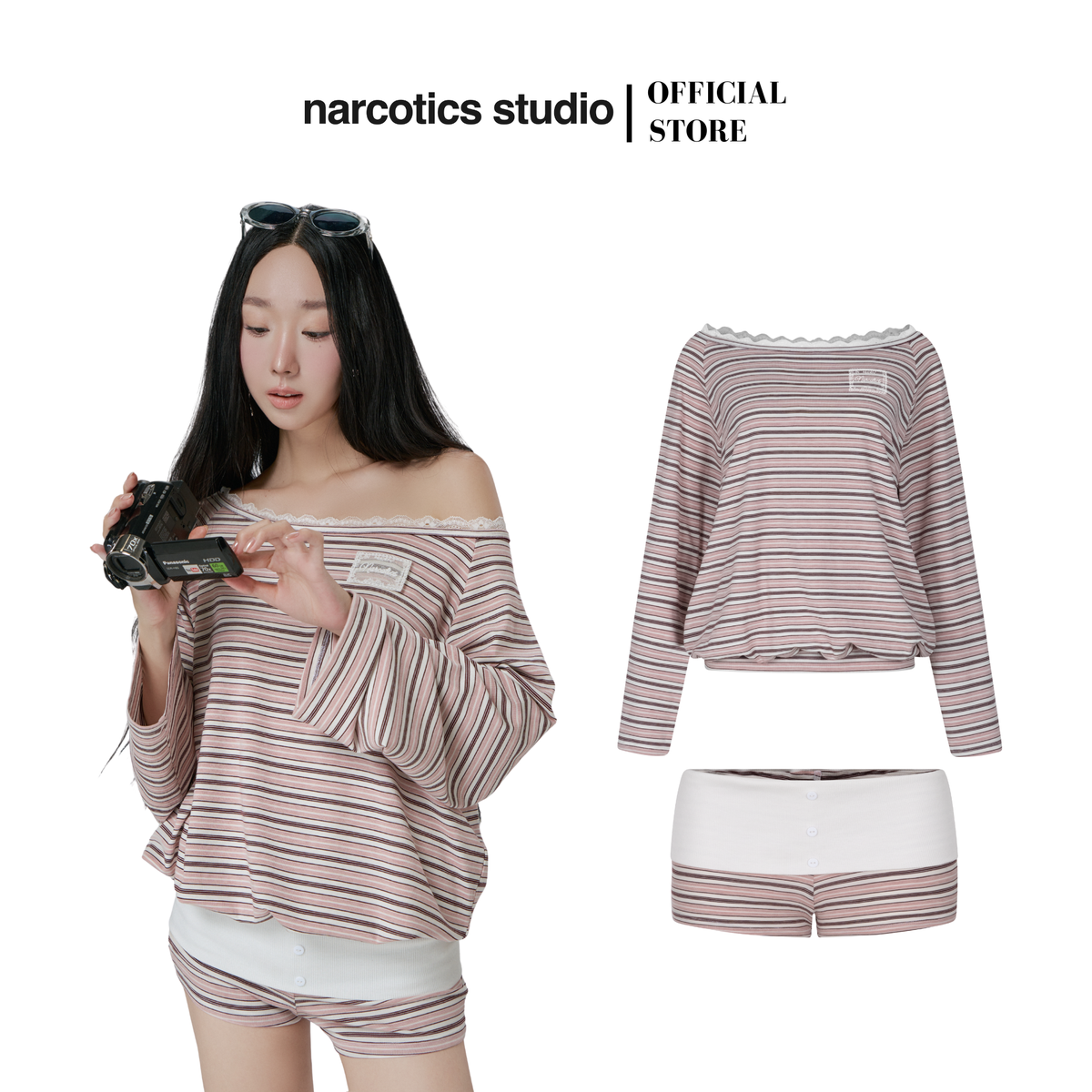 Zoe Set (Pink) by Narcotics