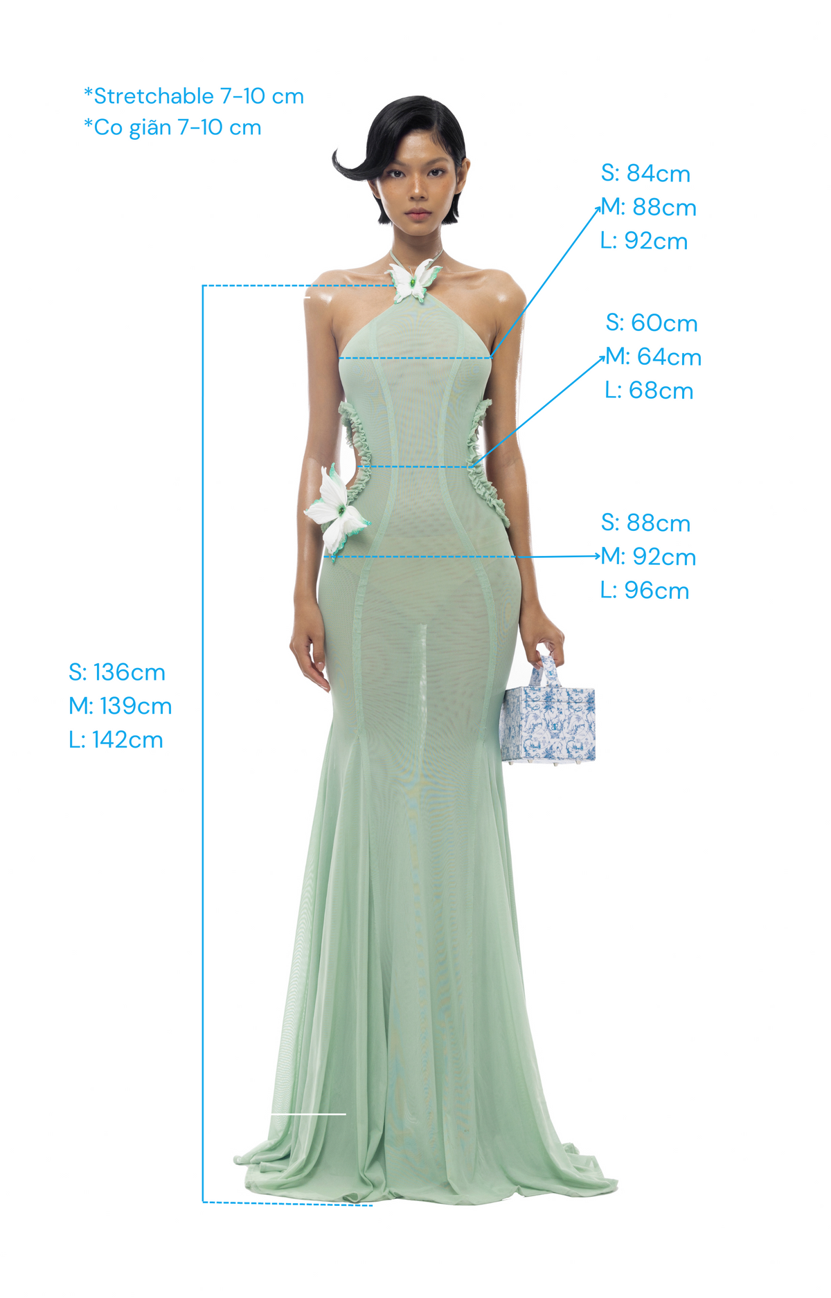 Darya Dress - Green by Huelleyrose