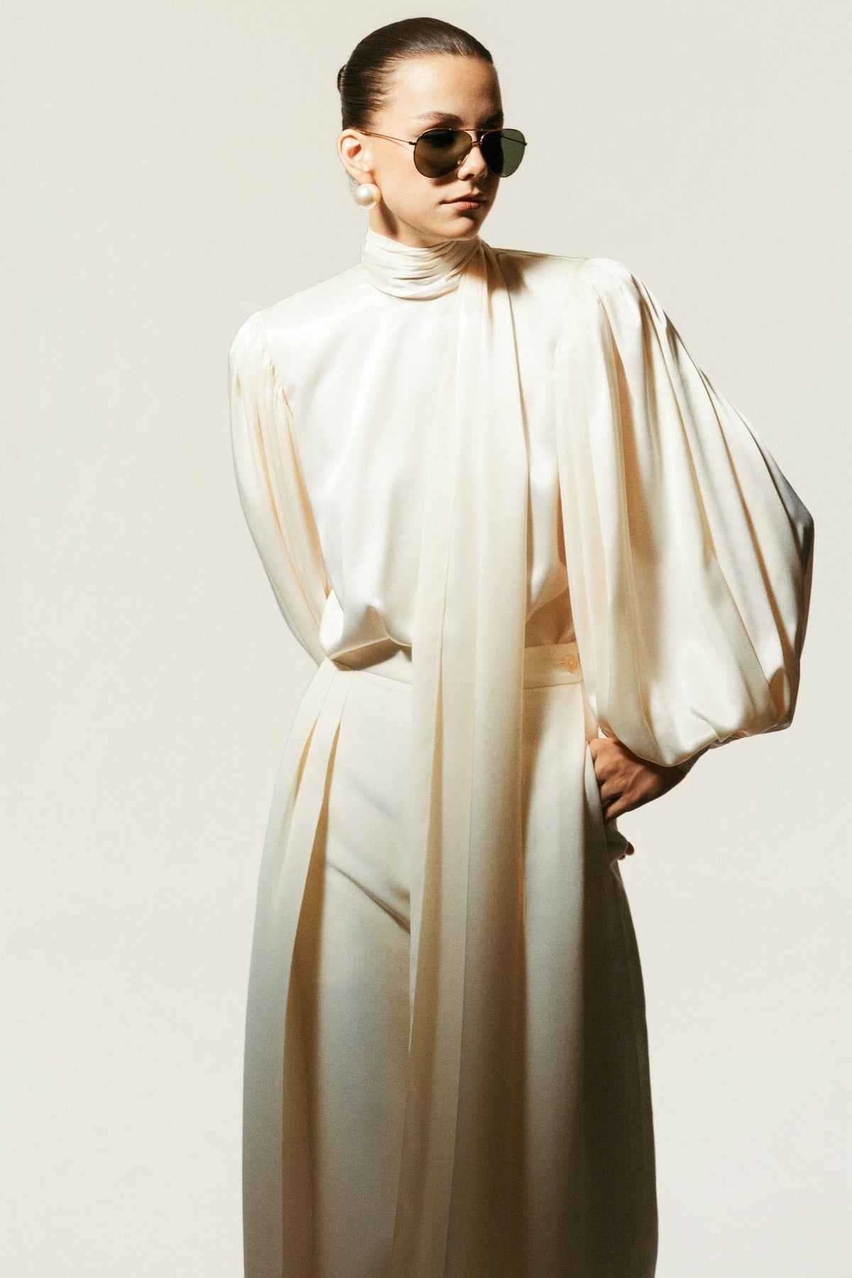 Iconic Silk Blouse by HUONG Boutique