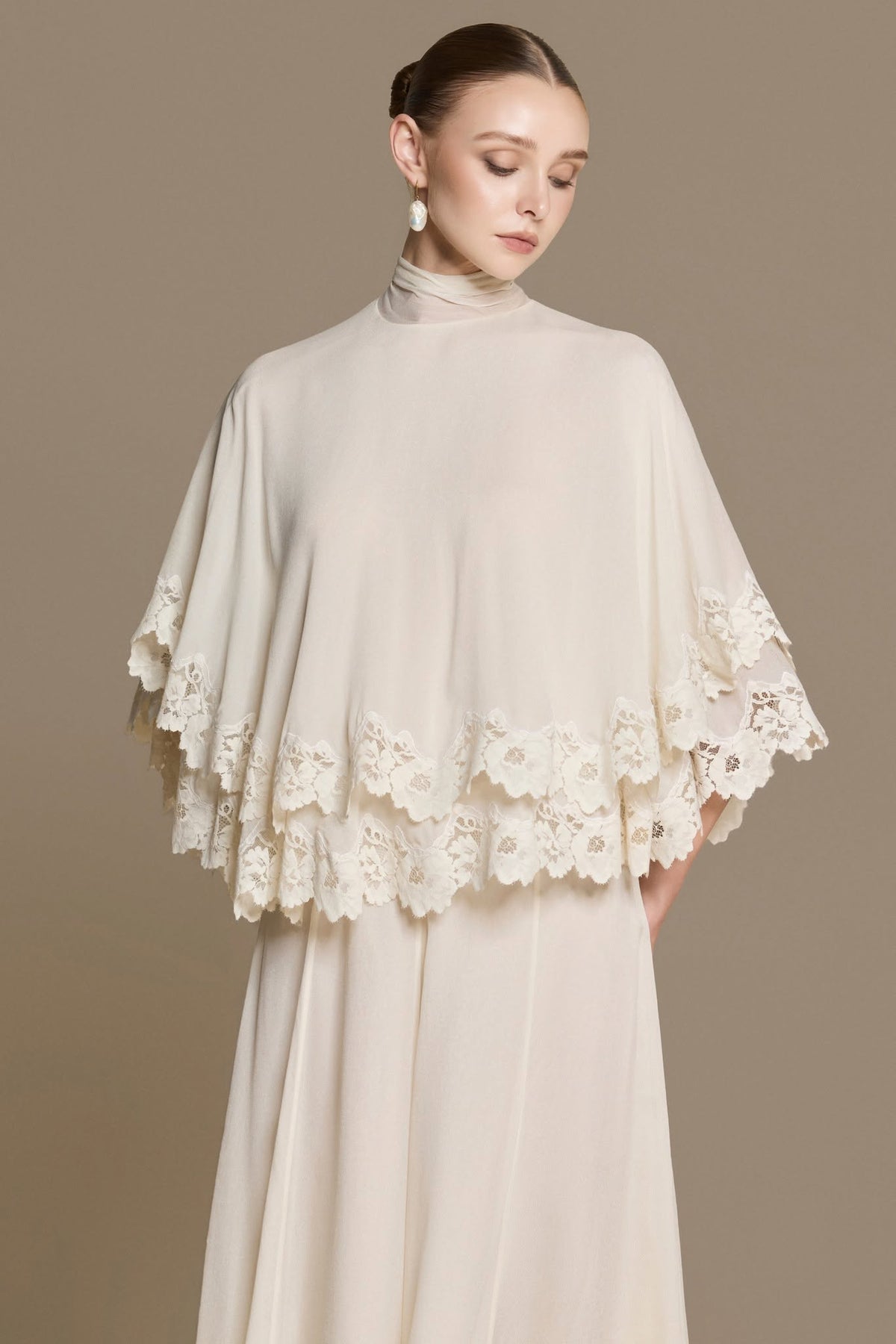 Zephyr Lace Cape by HUONG Boutique