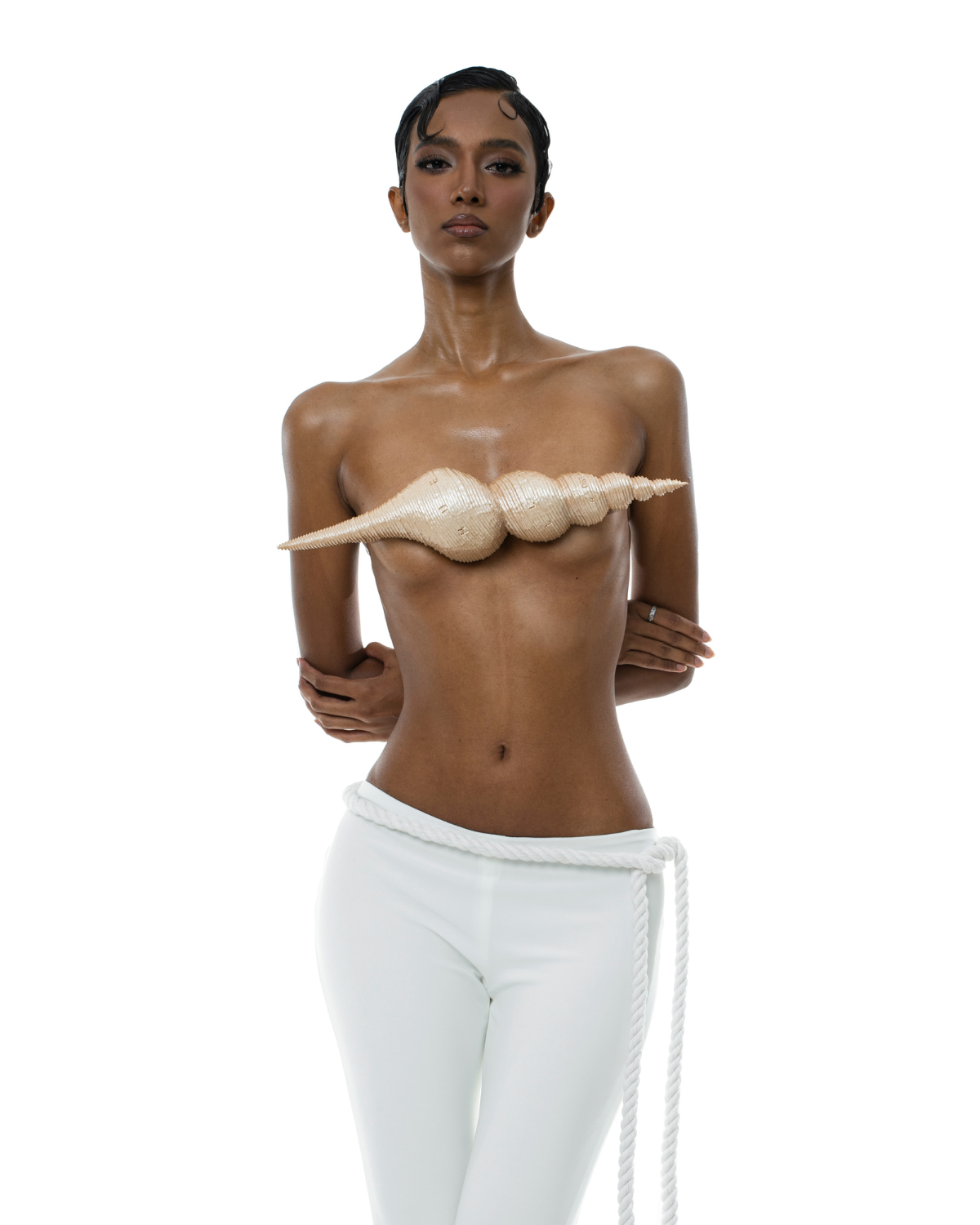 Lorelei 3D Printed Top - Natural by Huelleyrose