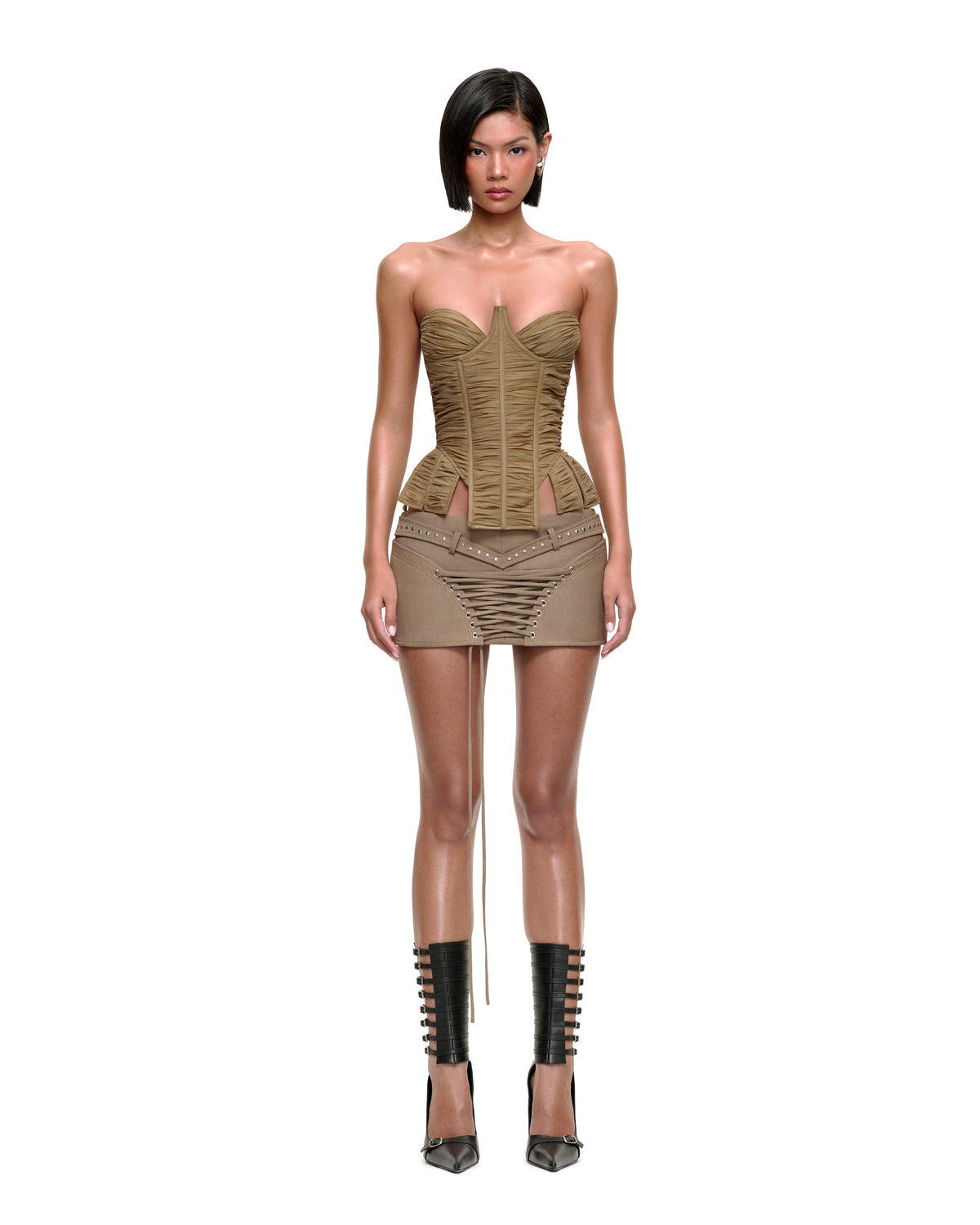 WILLOW CORSET (KHAKI) by BUPBES