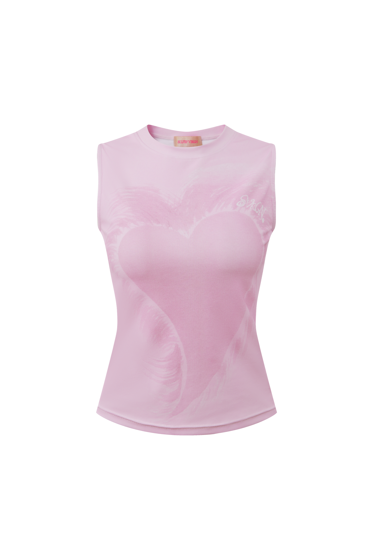 “Fuzzy Heart” Top Pastel Pink by Sultry Virgin