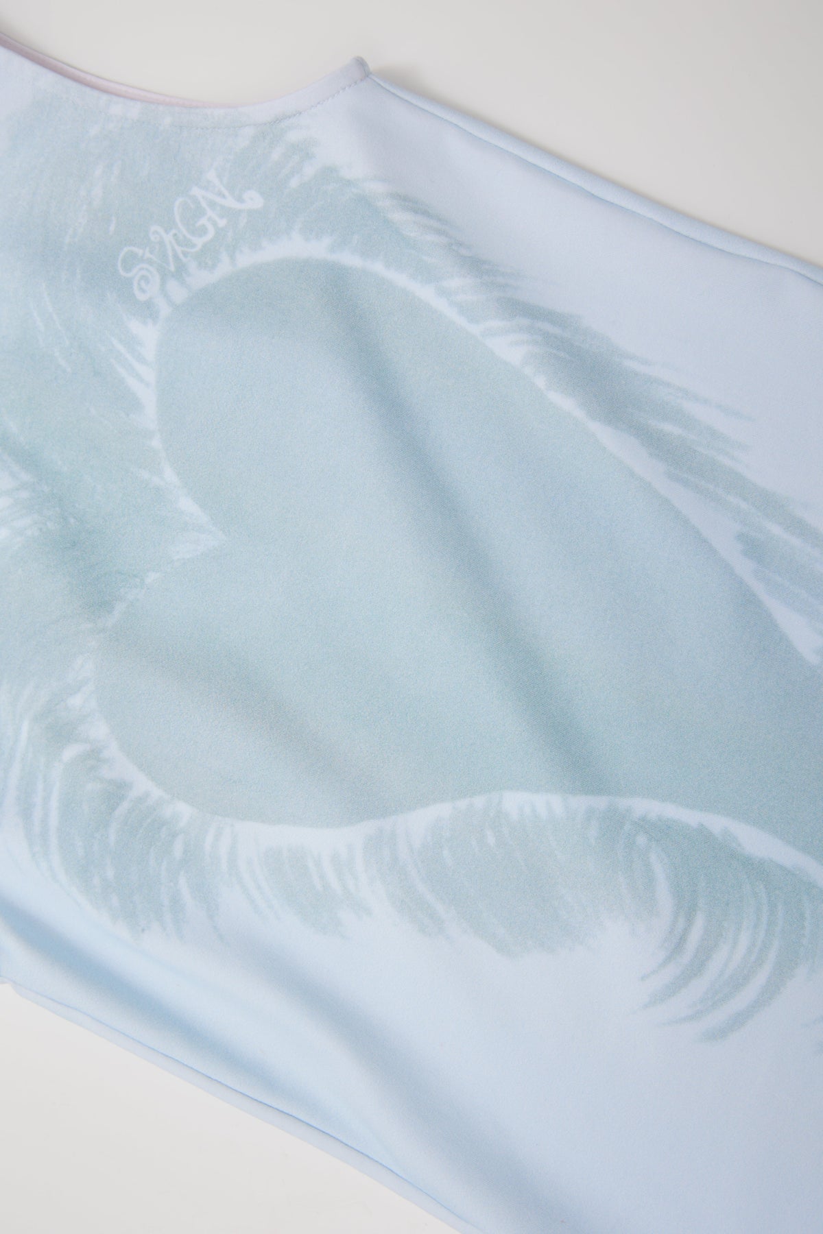 “Fuzzy Heart” Top Pastel Blue by Sultry Virgin