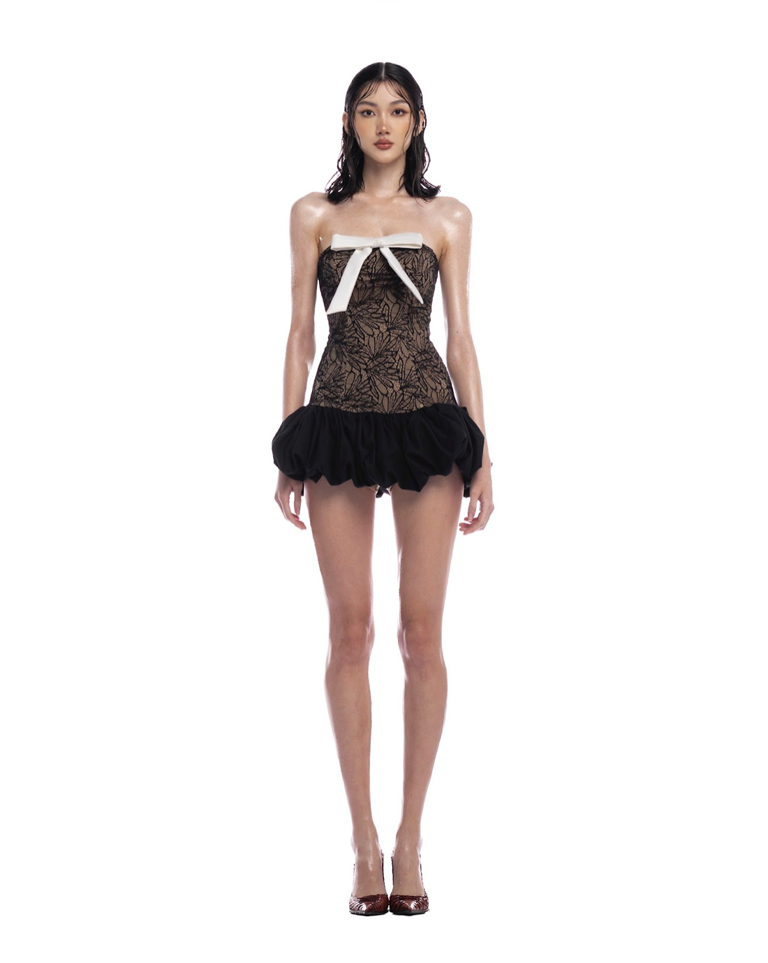 WYNA DRESS - BLACK by Huelleyrose