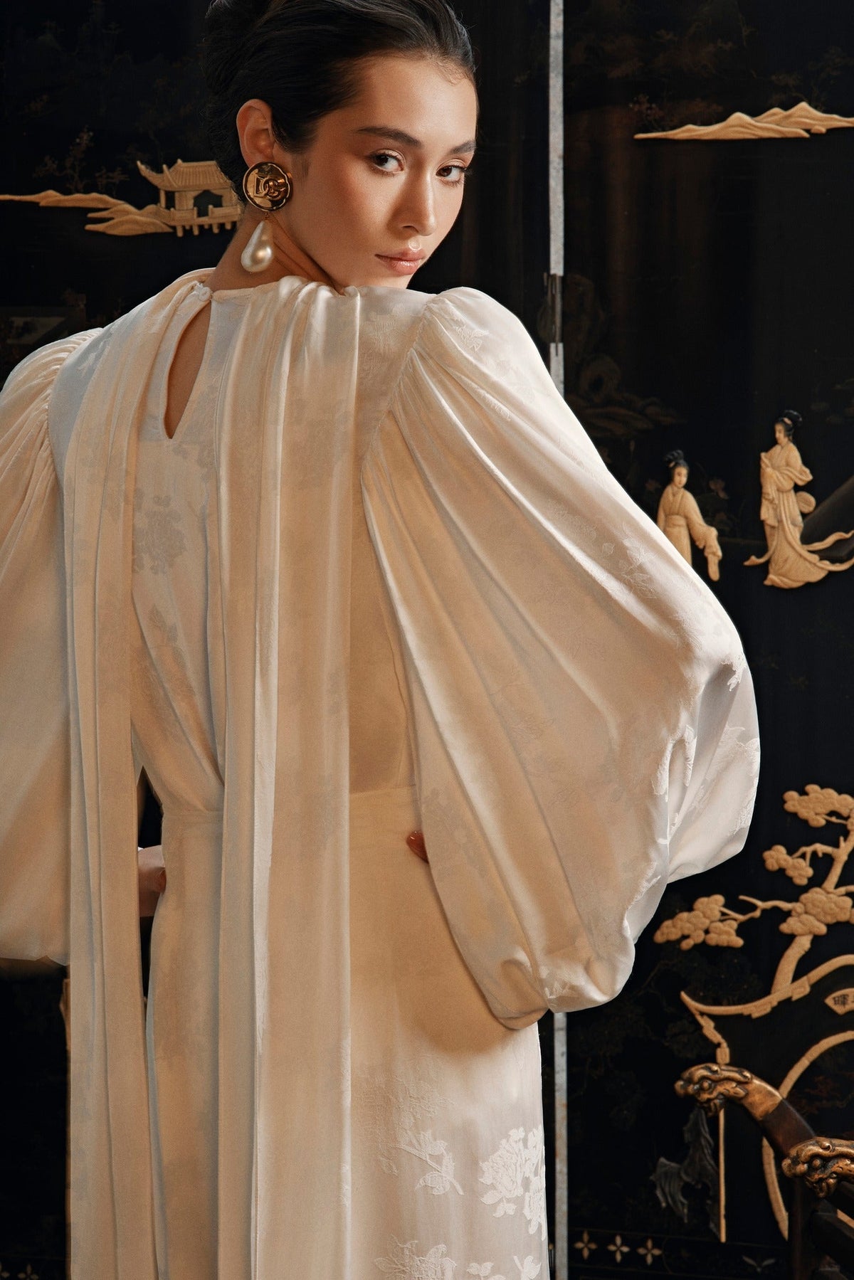 Contour Silk Blouse by HUONG Boutique