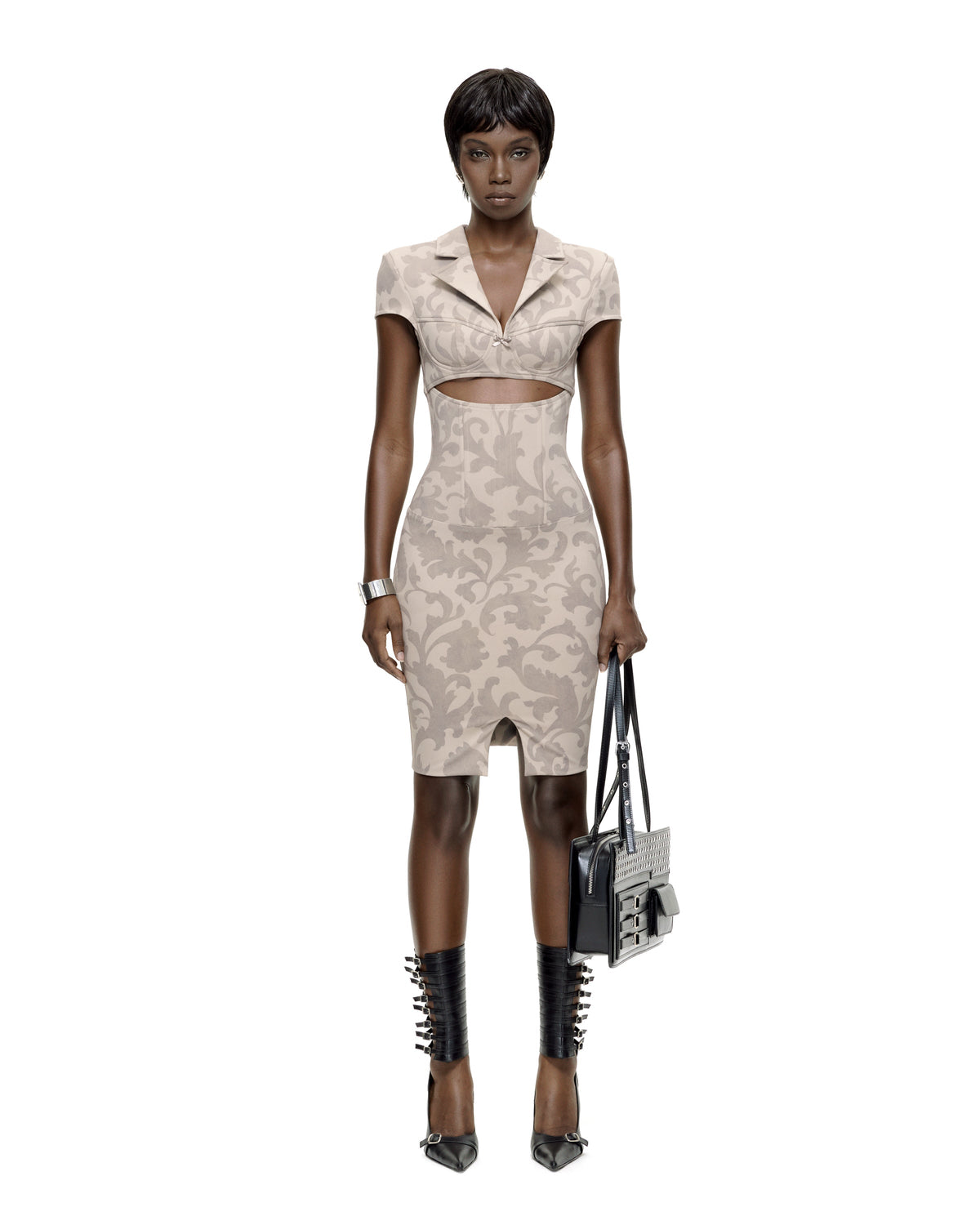EMILY MIDI DRESS (BEIGE) by BUPBES