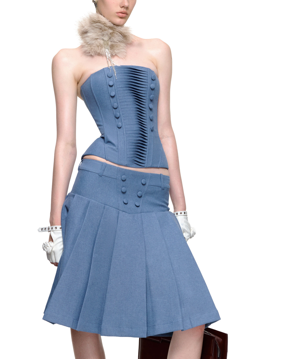 EUGENE MIDI SKIRT by BUPBES