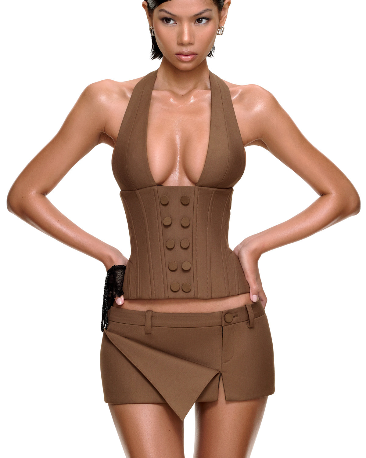 HEIDI CORSET (BROWN) by BUPBES