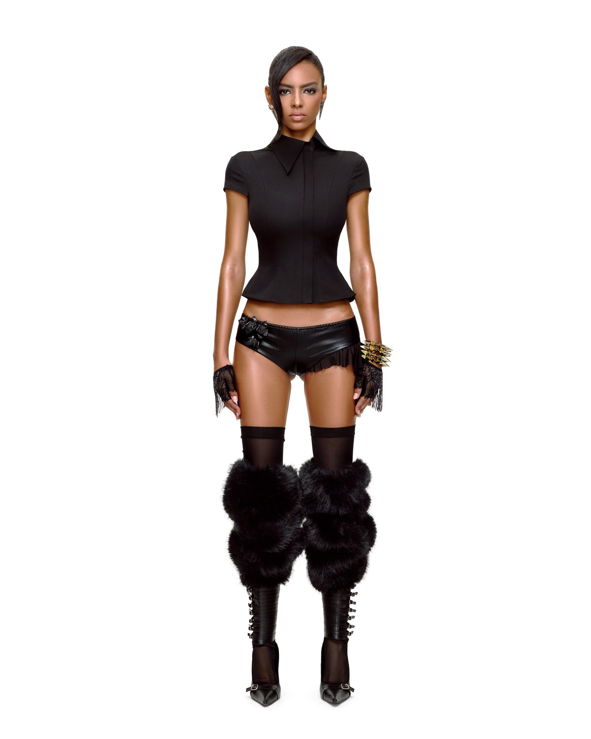 INGRID SHIRT (BLACK) by BUPBES