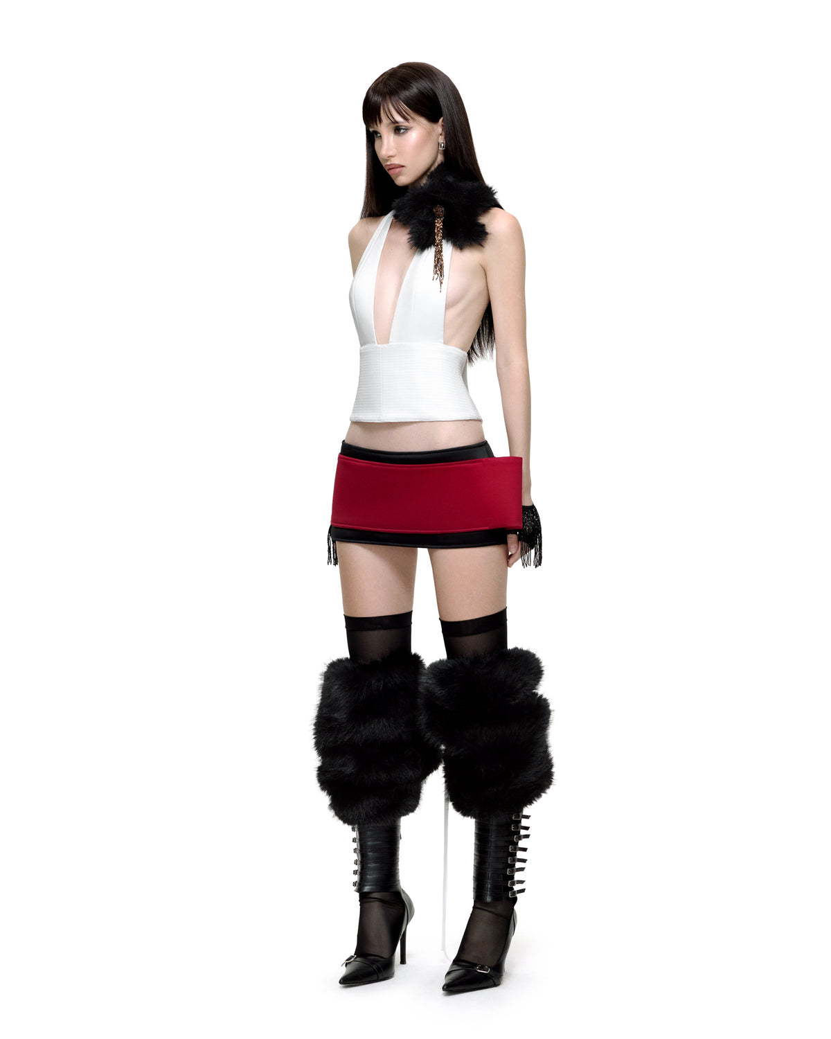 TEACUP MINI SKIRT (BLACK) by BUPBES
