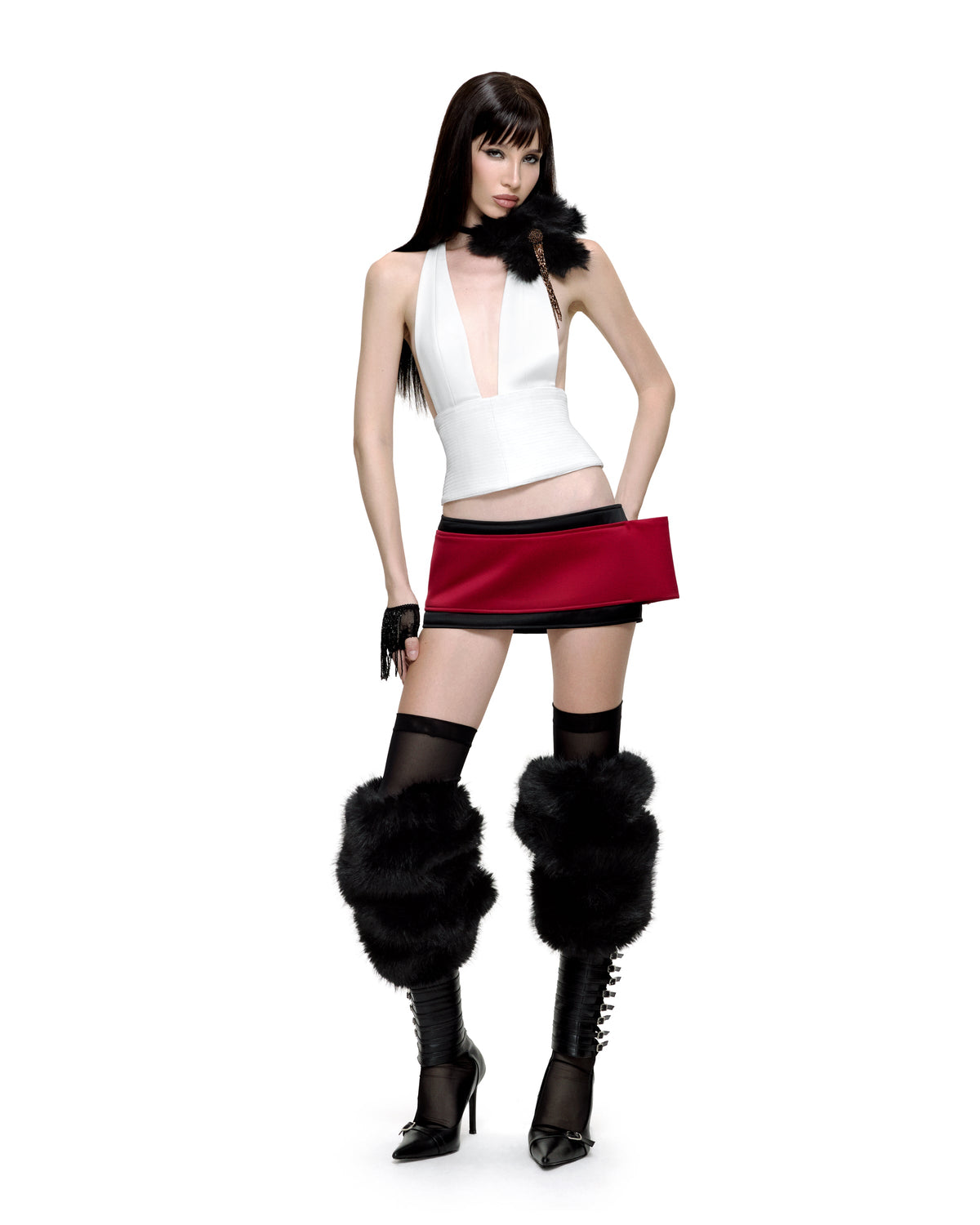 TEACUP MINI SKIRT (BLACK) by BUPBES