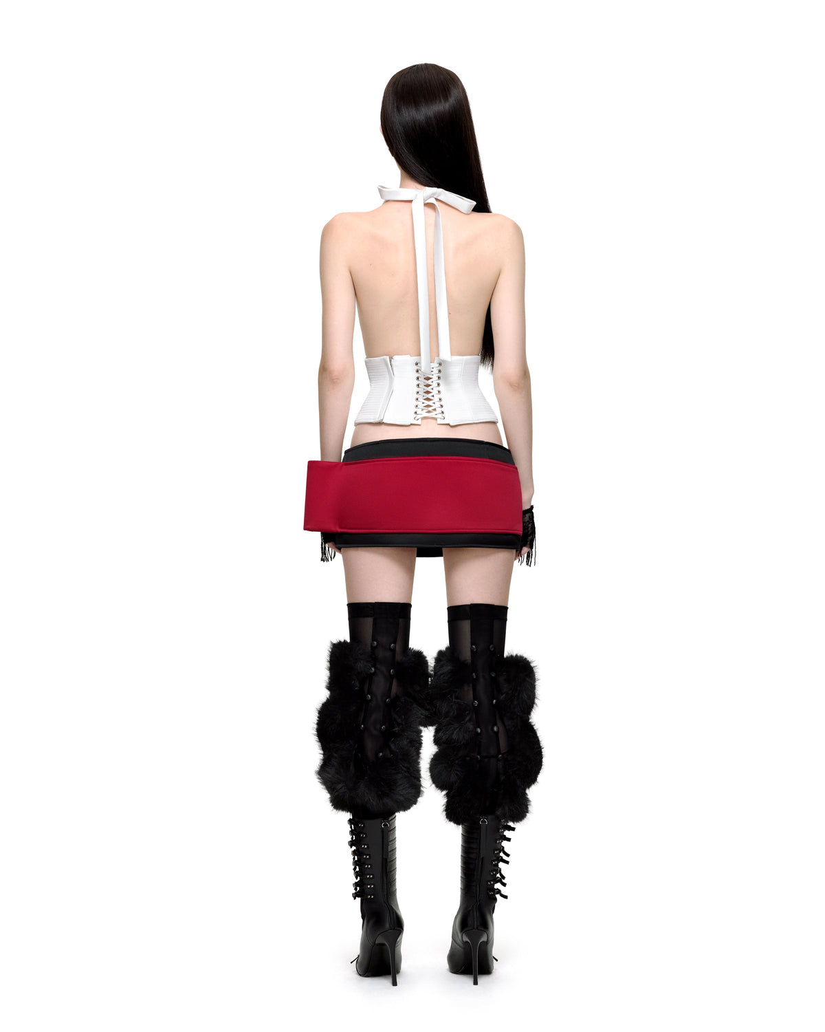 TEACUP MINI SKIRT (BLACK) by BUPBES