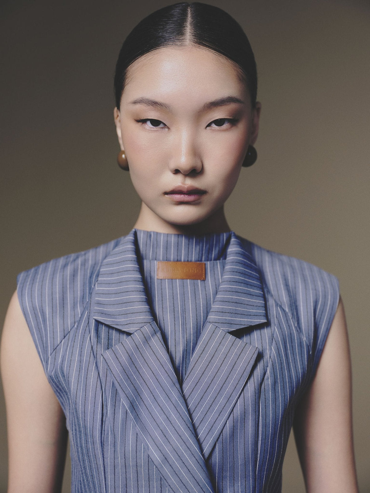 Blue Double Vest by Keira Tong