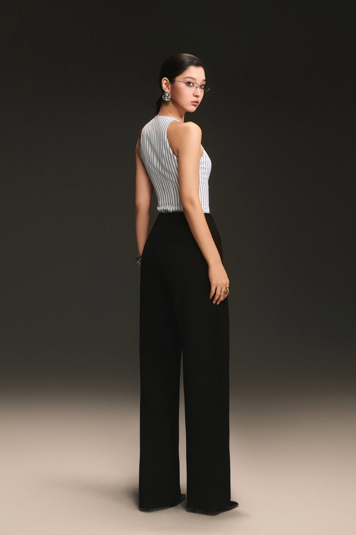 White Zipped Top by Keira Tong
