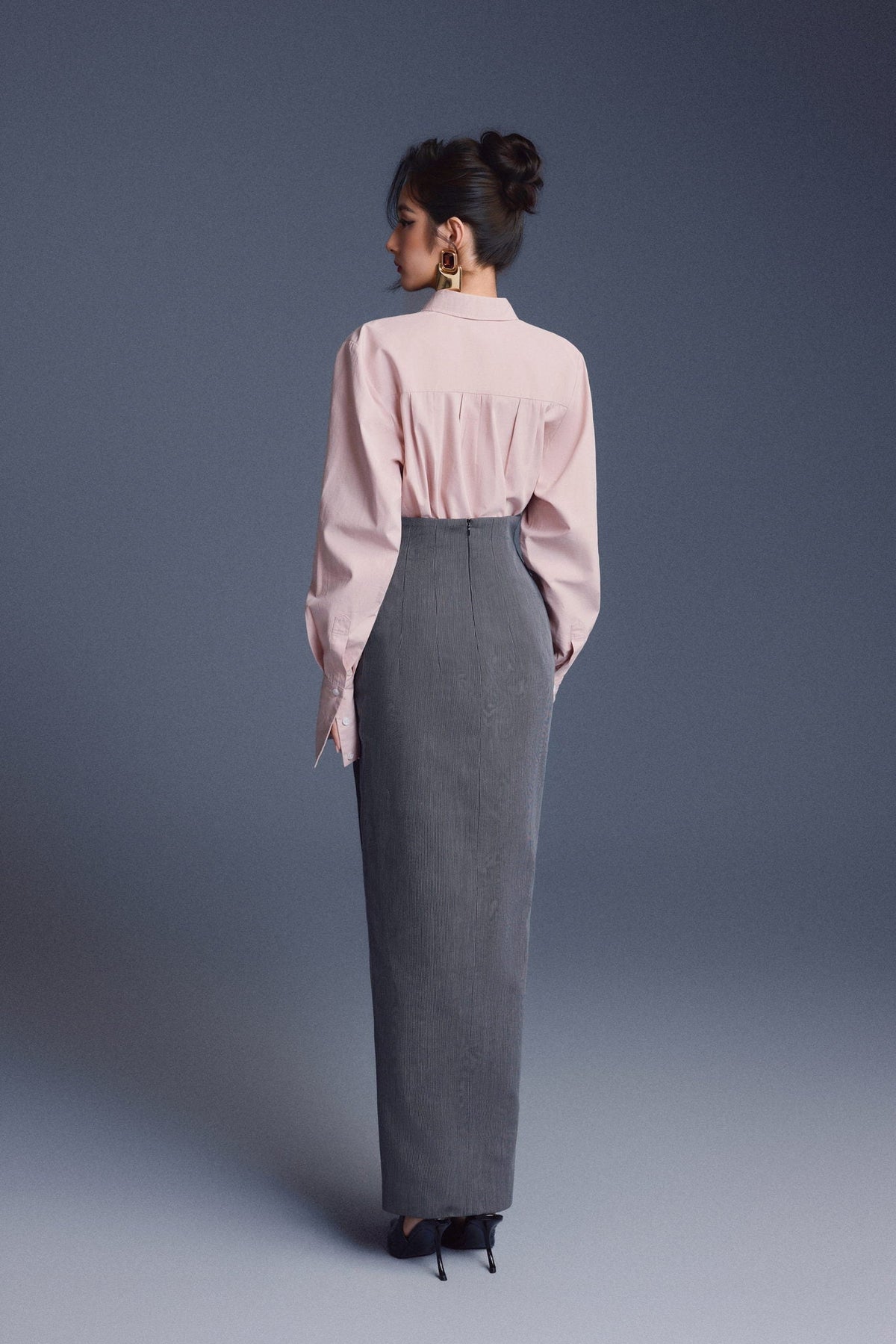 Twisted Floral Skirt by Keira Tong
