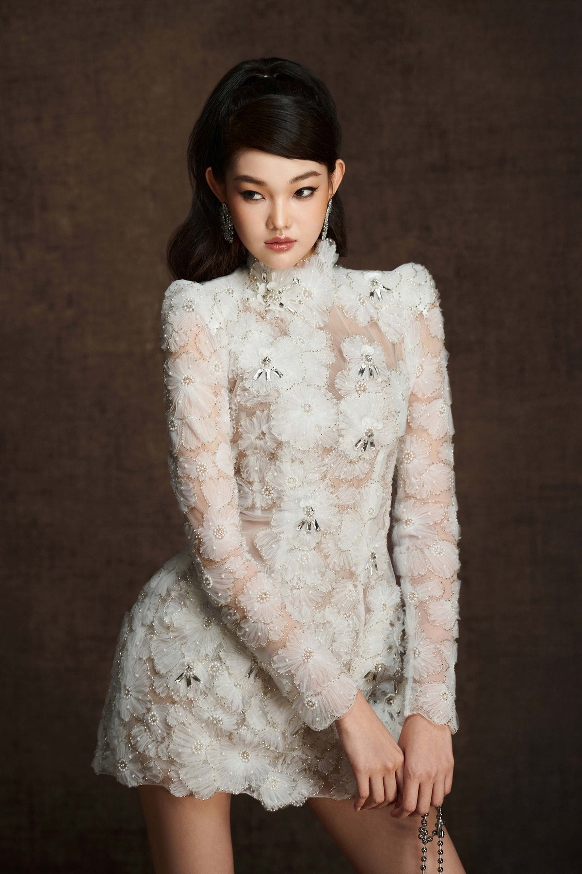 Petal Beading Dress by Keira Tong
